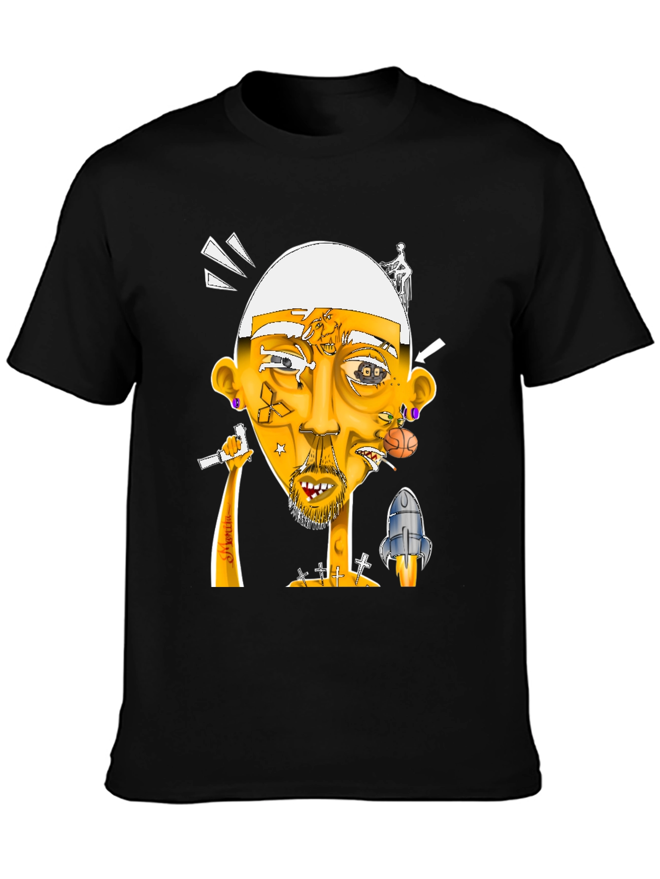 Unique Graphic Print T-Shirt
