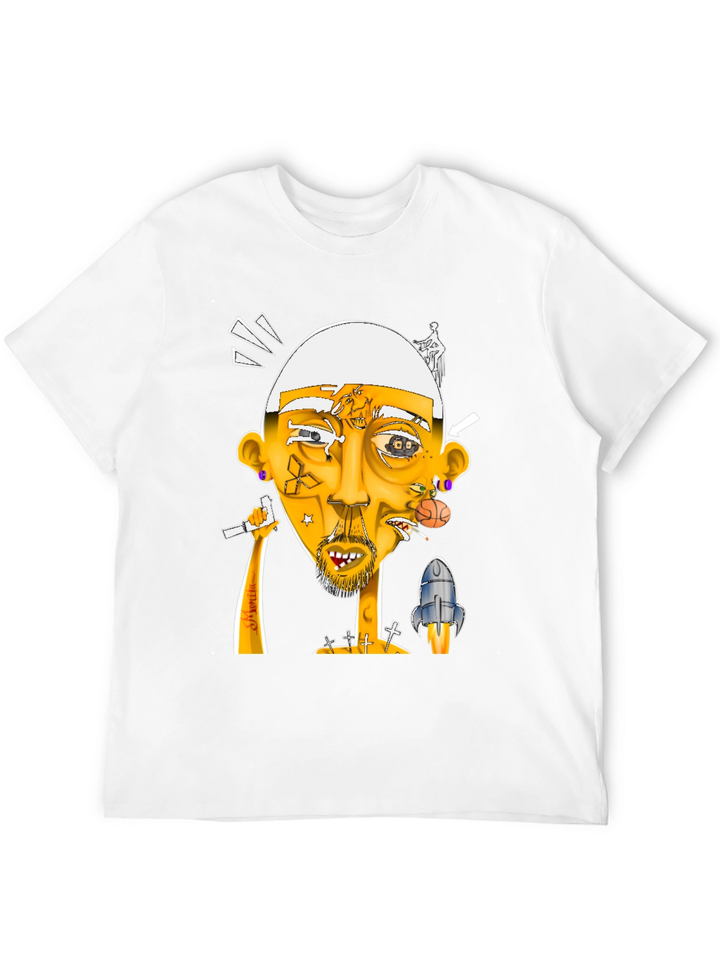 Unique Graphic Print T-Shirt