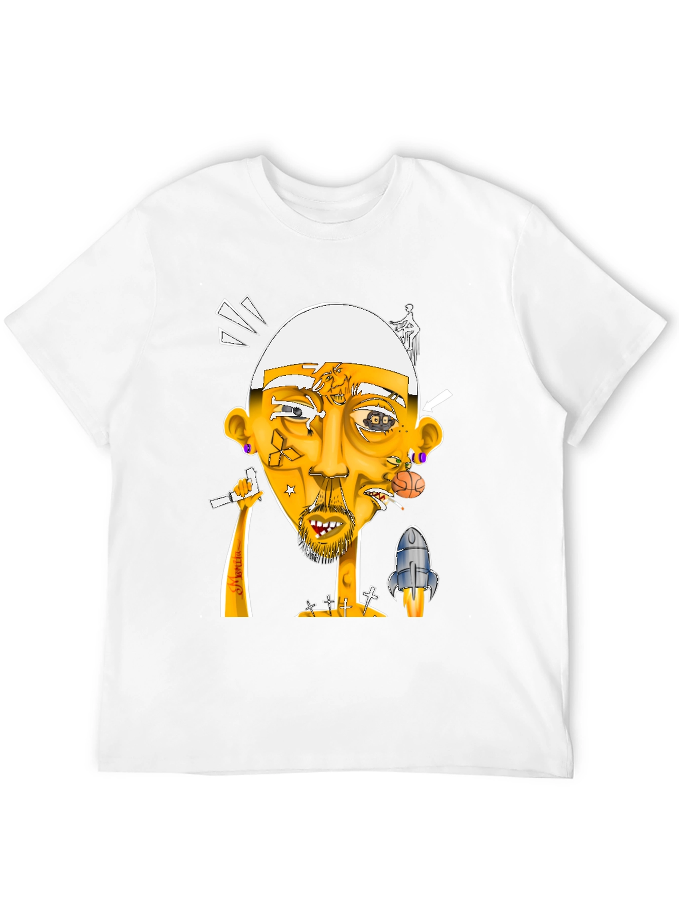 Unique Graphic Print T-Shirt