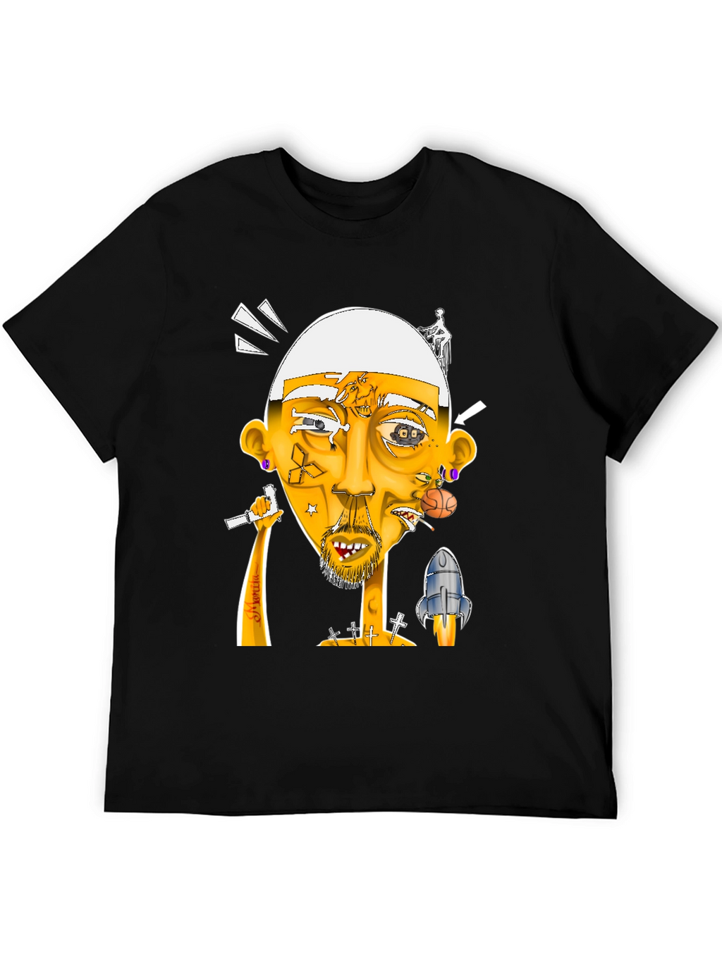 Unique Graphic Print T-Shirt