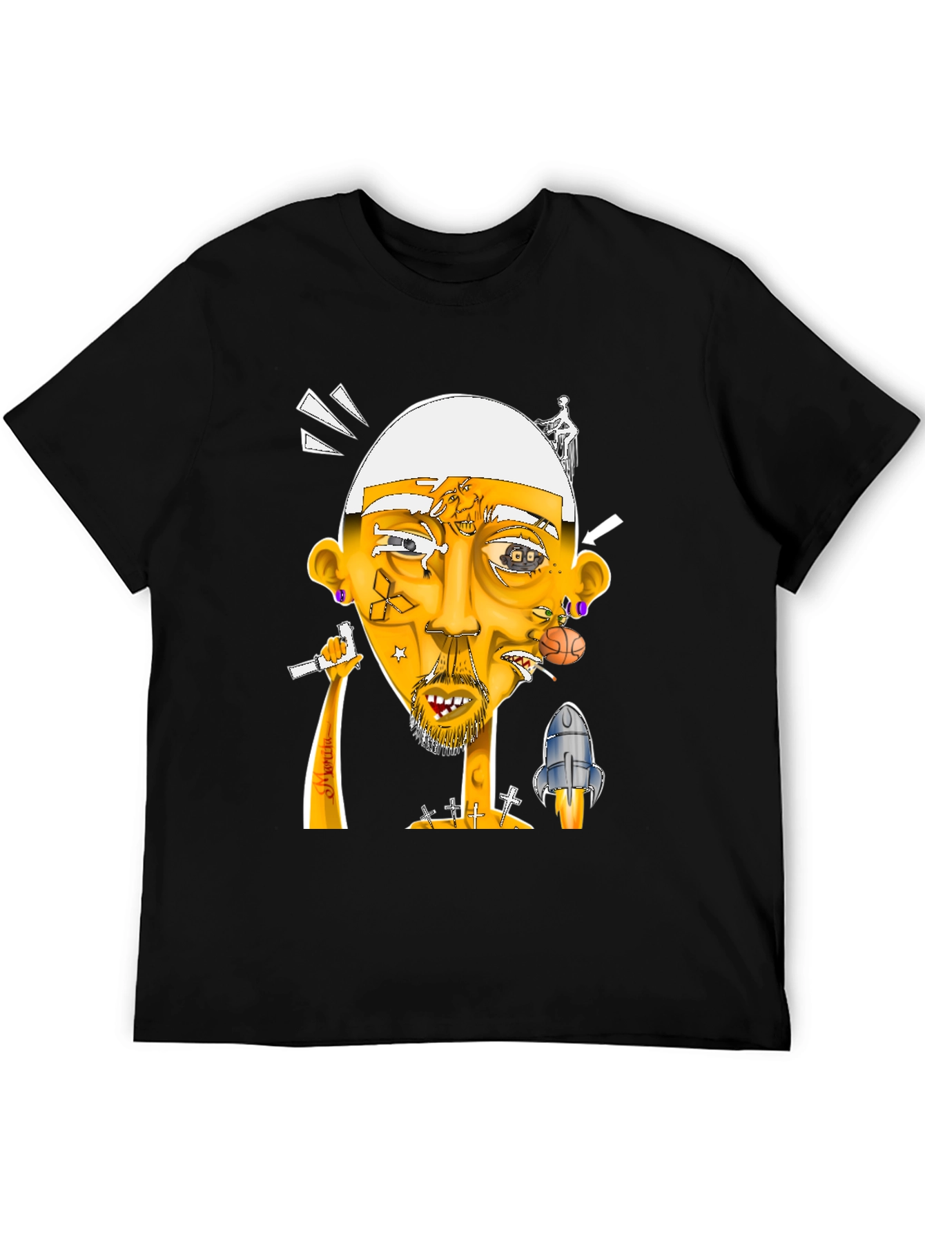Unique Graphic Print T-Shirt