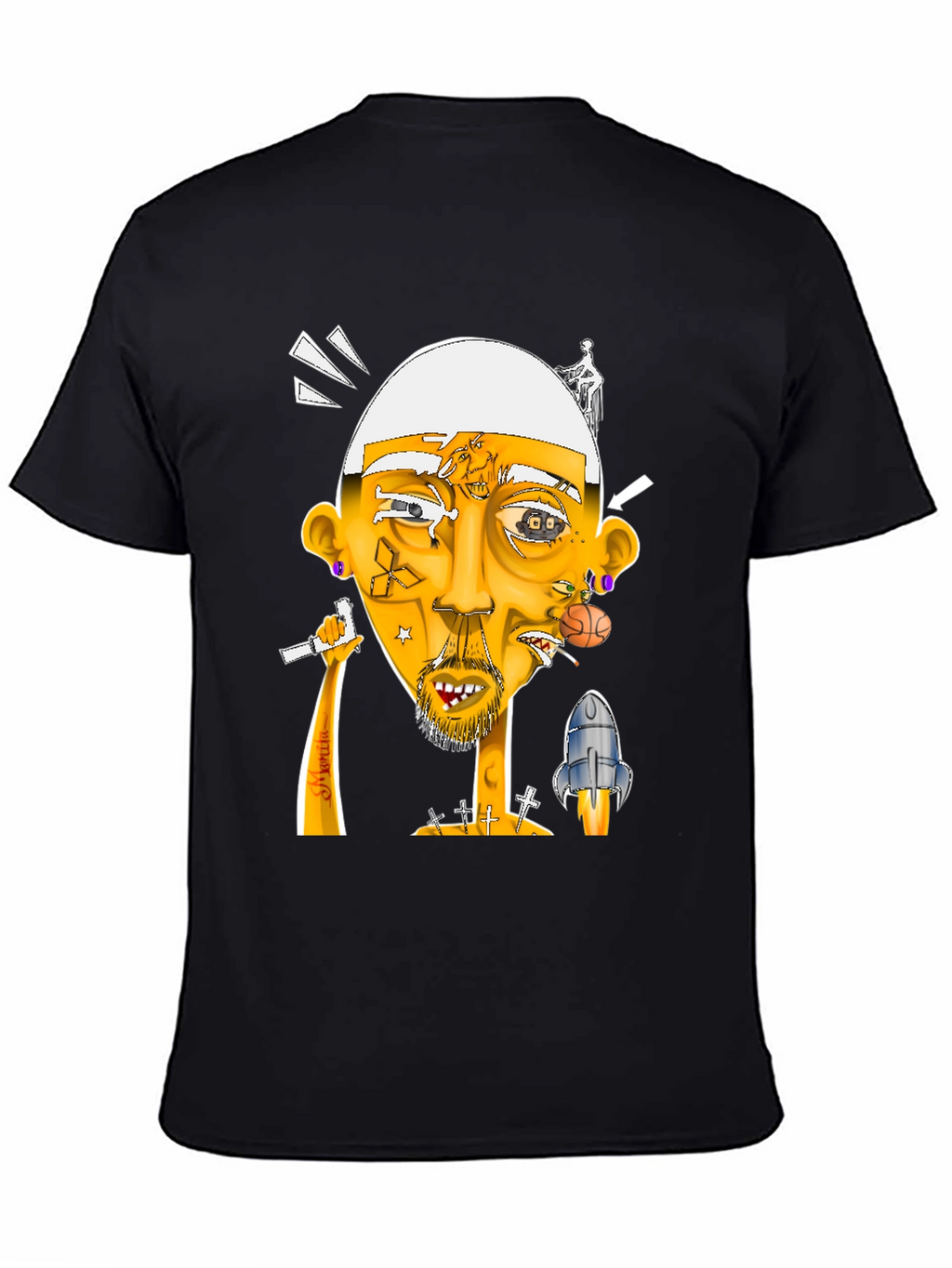 Unique Graphic Print T-Shirt