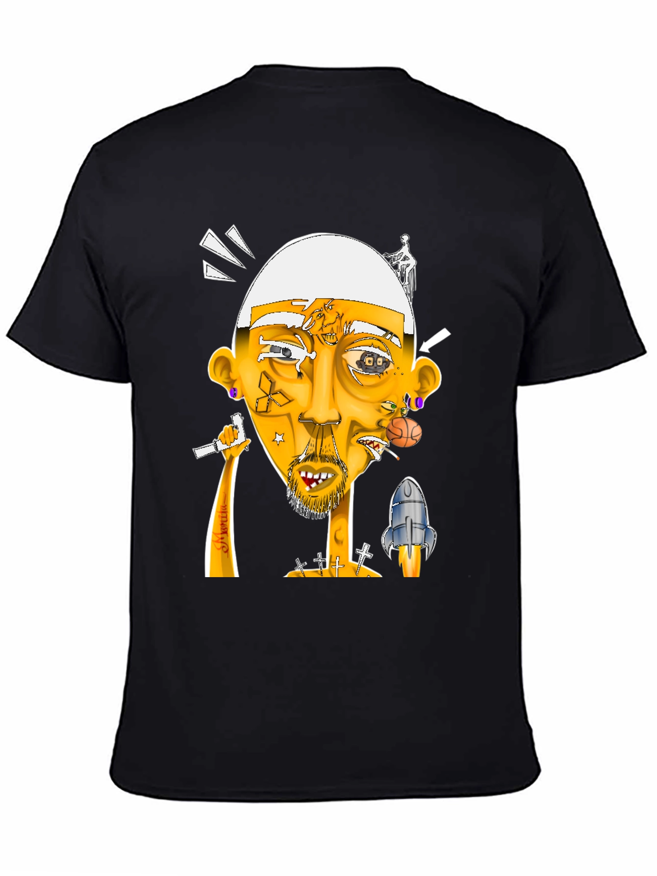 Unique Graphic Print T-Shirt