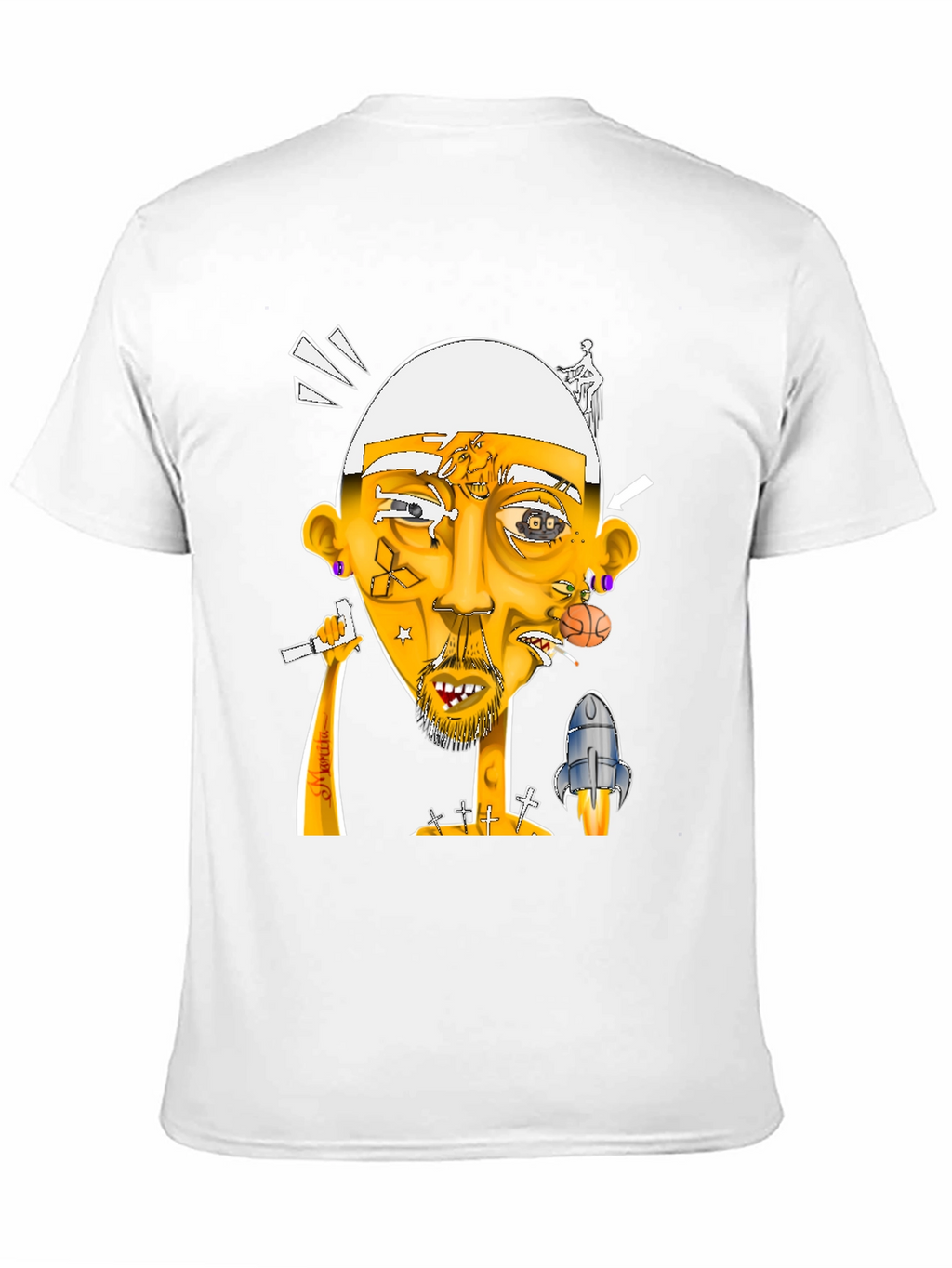 Unique Graphic Print T-Shirt