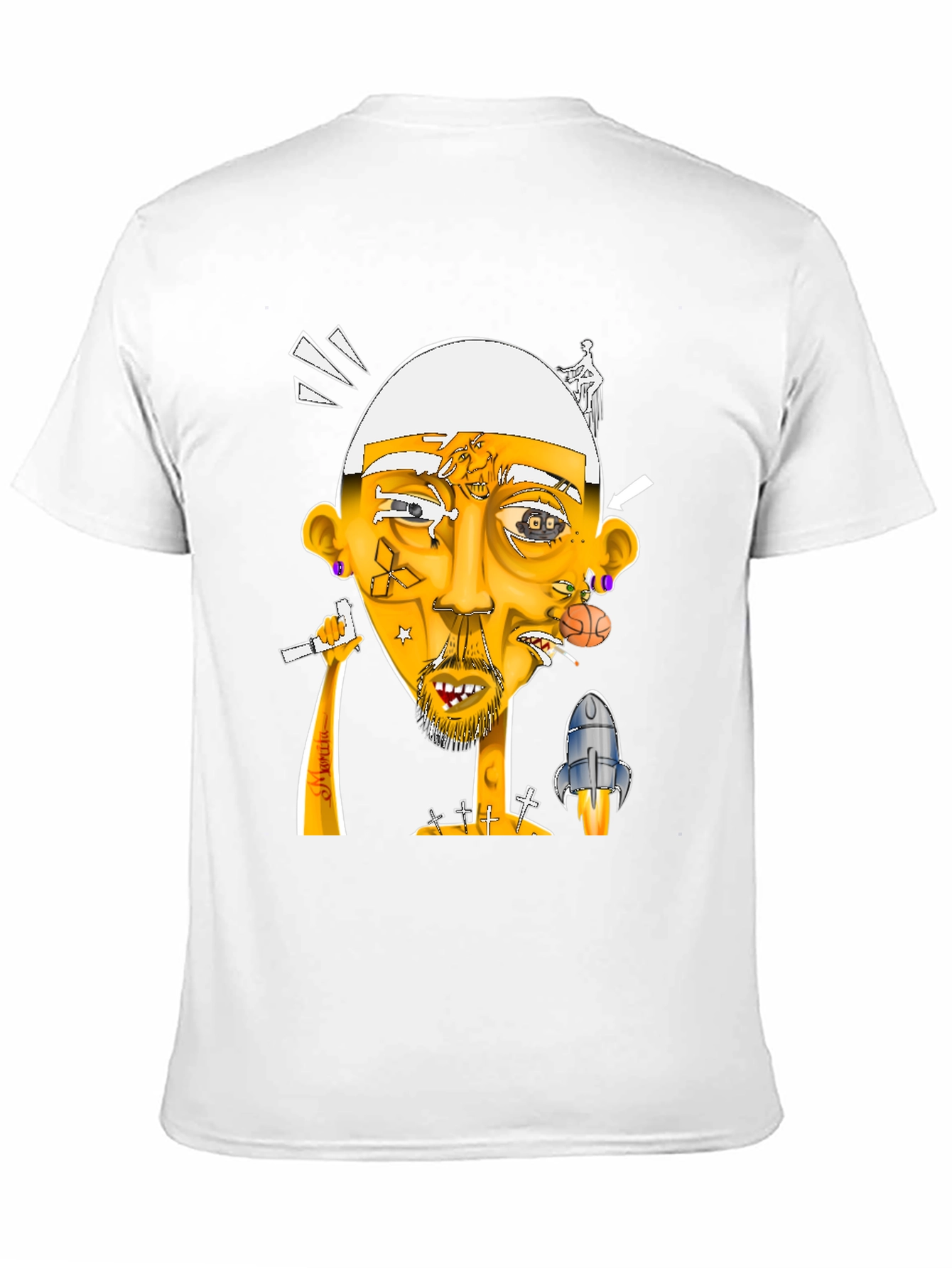 Unique Graphic Print T-Shirt
