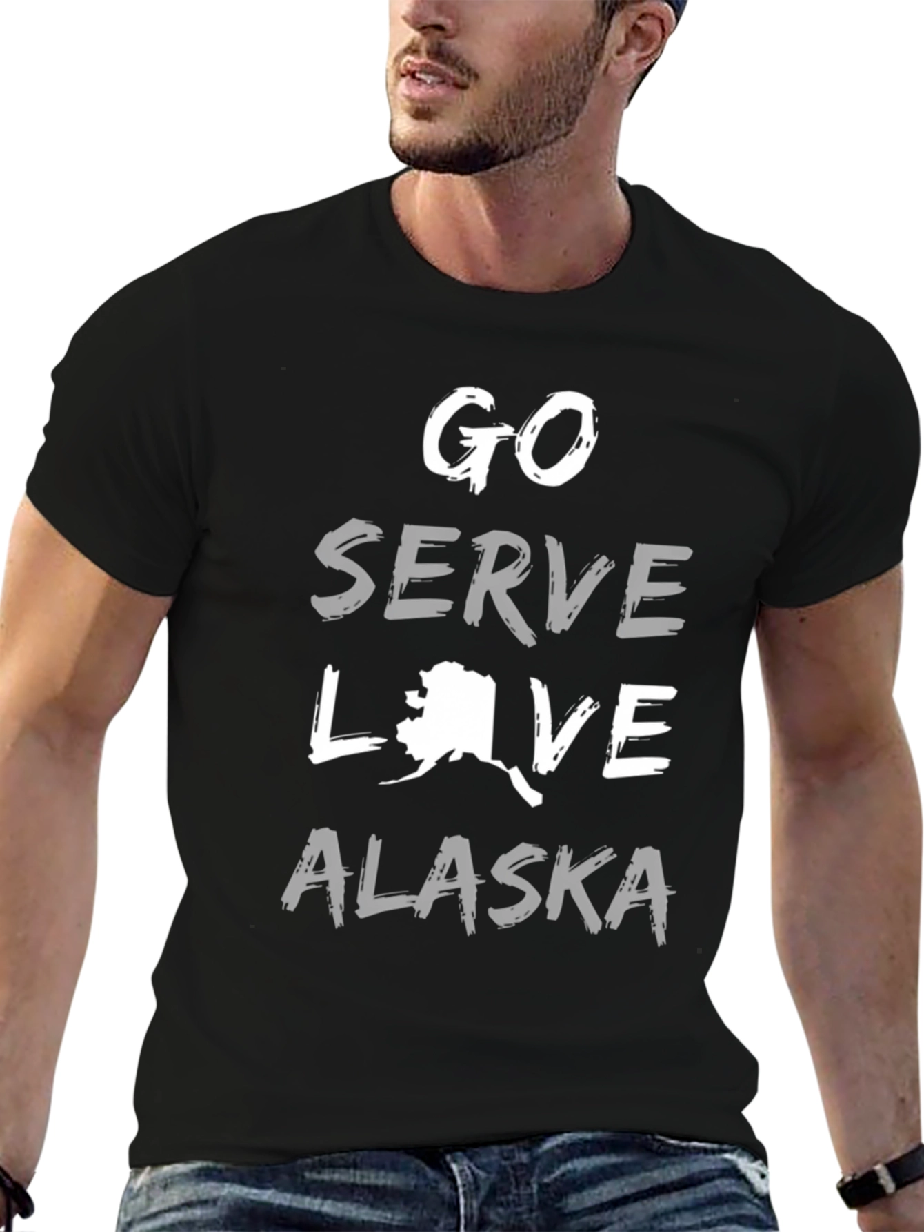 Go Serve Love Alaska T-Shirt Black