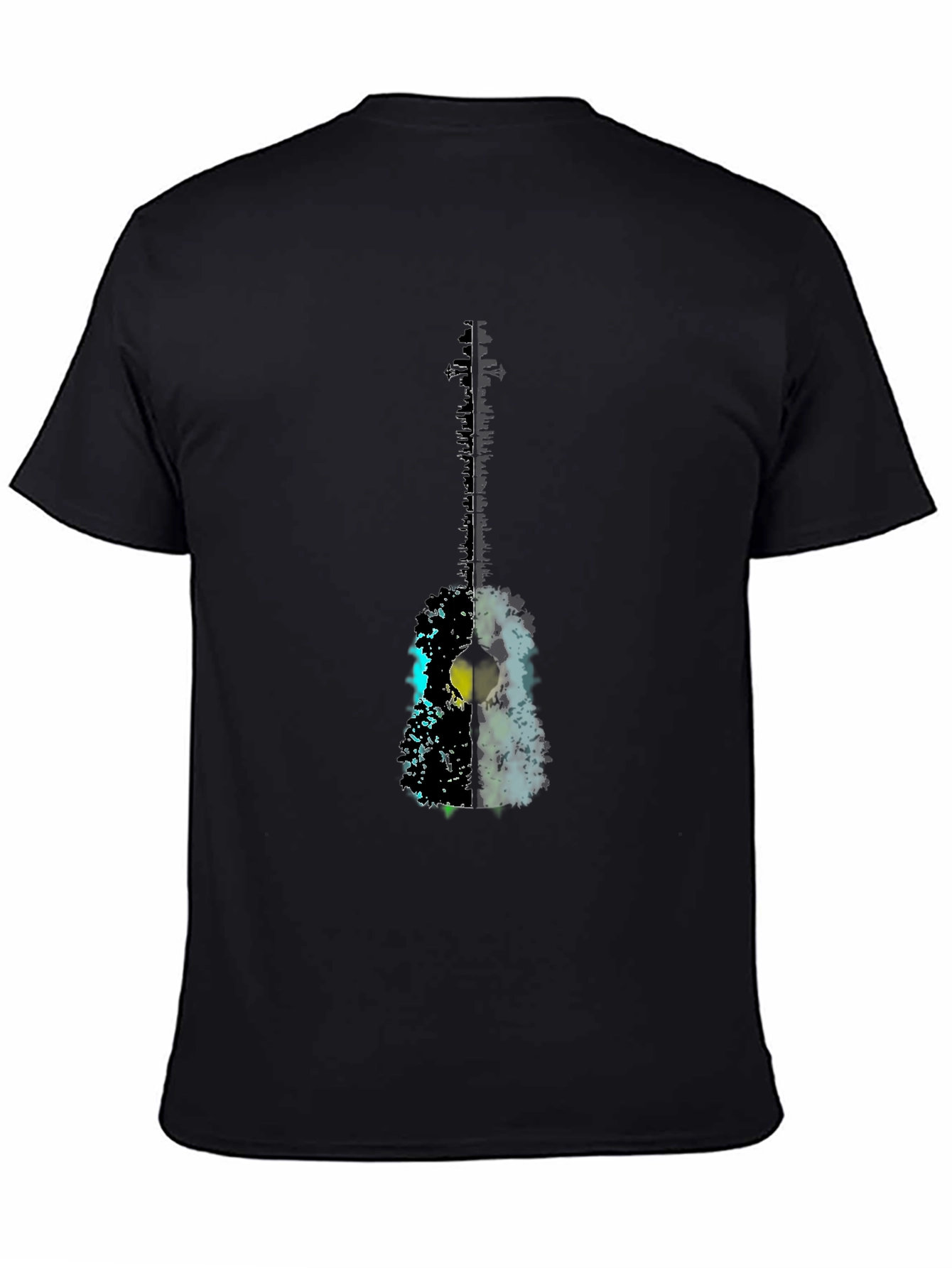Guitar Graphic Black T-Shirt