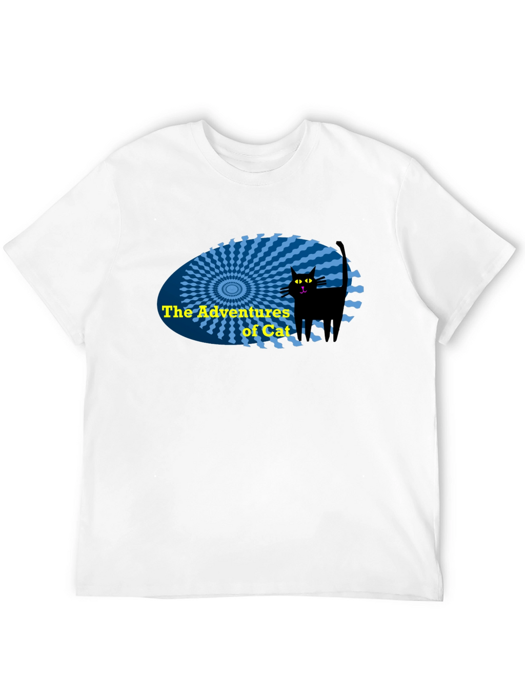 The Adventures of Cat Black T-Shirt
