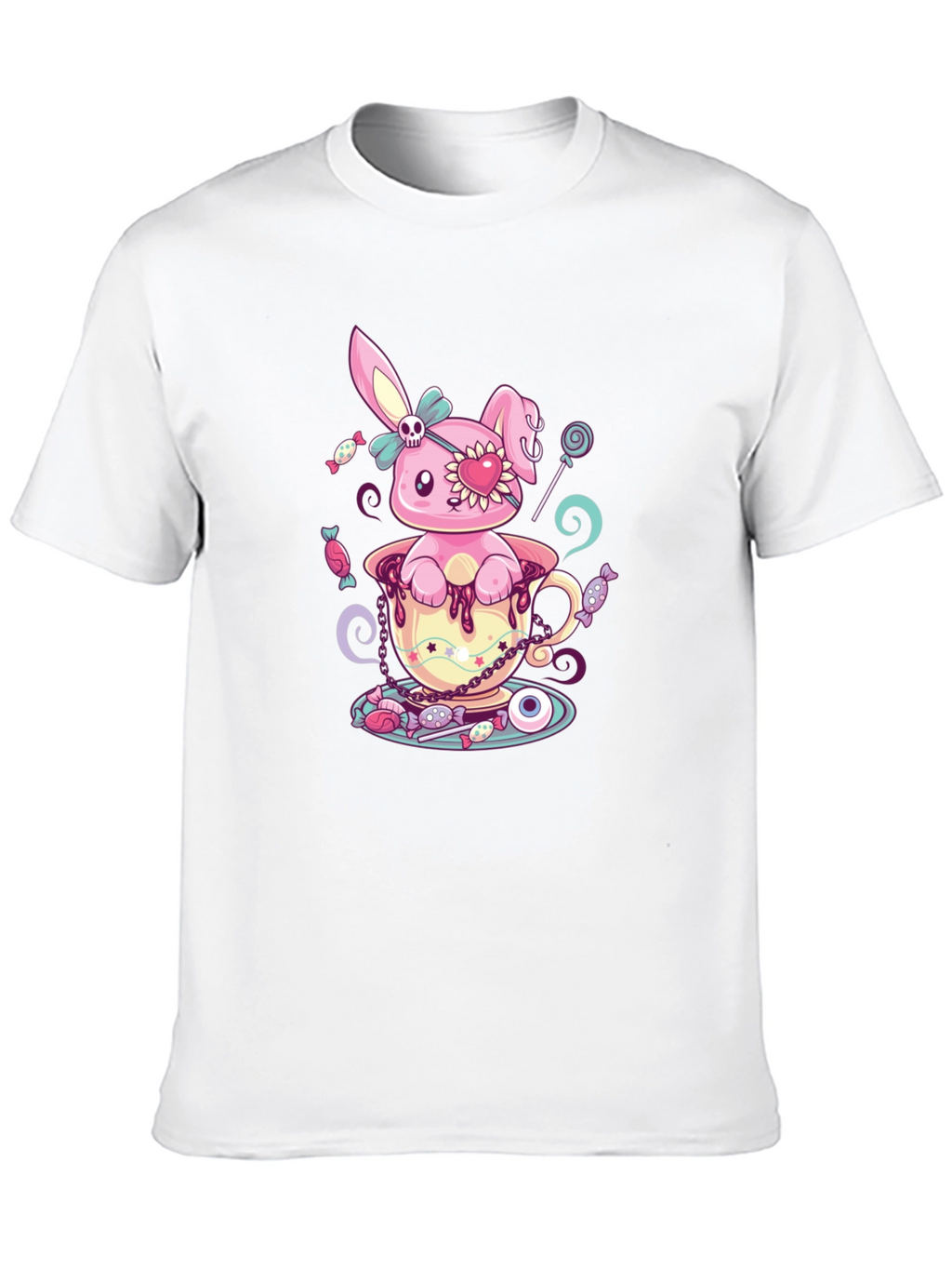 Gothic Bunny T-Shirt - Pastel Goth Cute & Creepy
