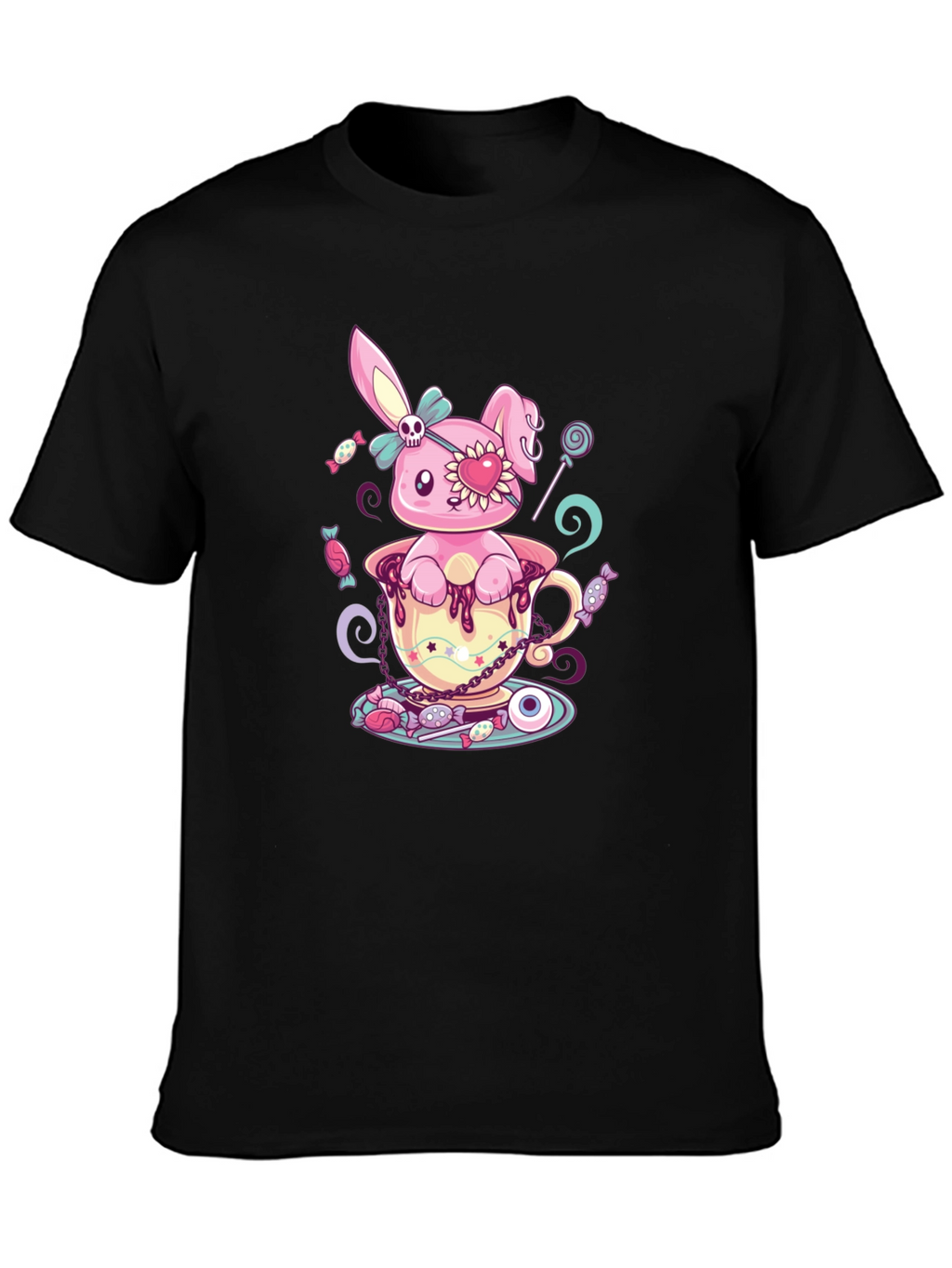 Gothic Bunny T-Shirt - Pastel Goth Cute & Creepy