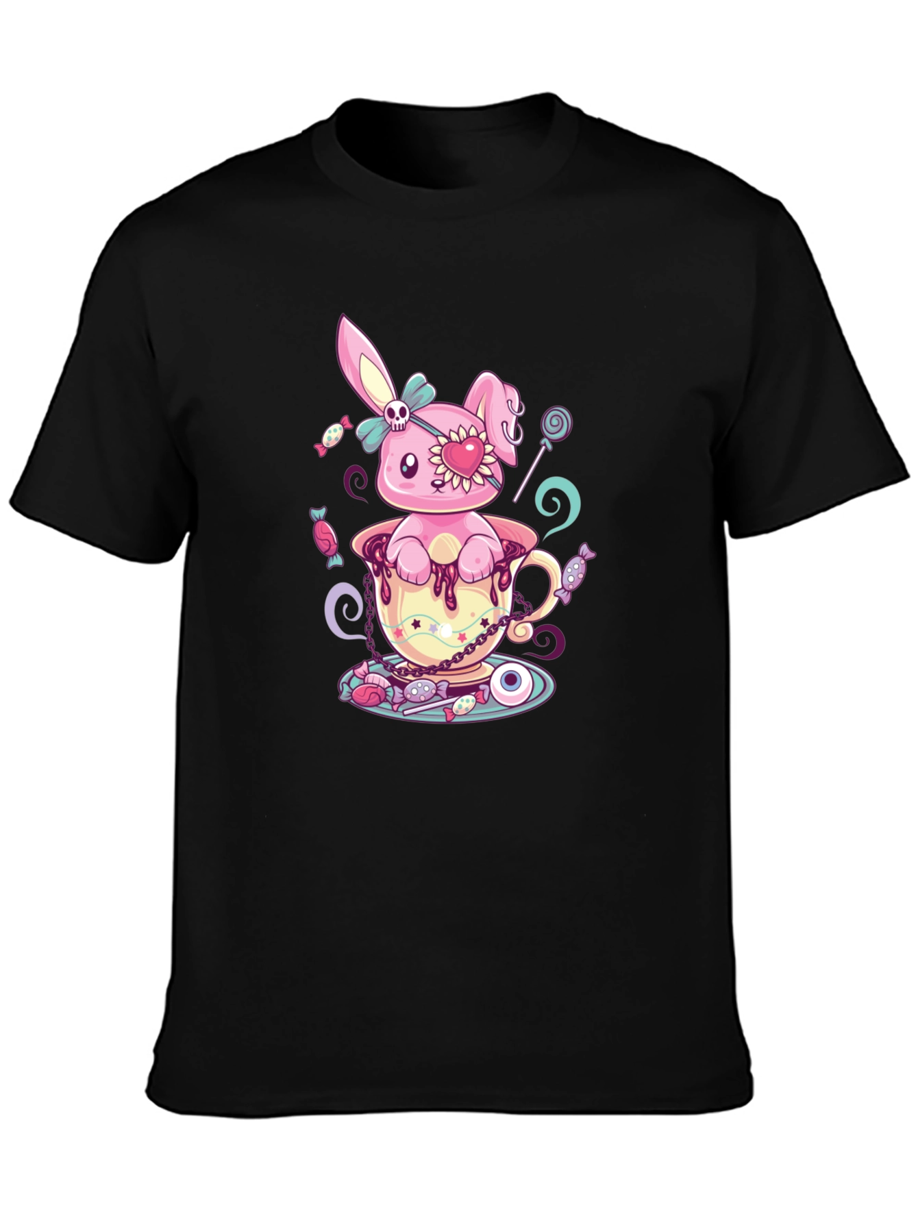 Gothic Bunny T-Shirt - Pastel Goth Cute & Creepy