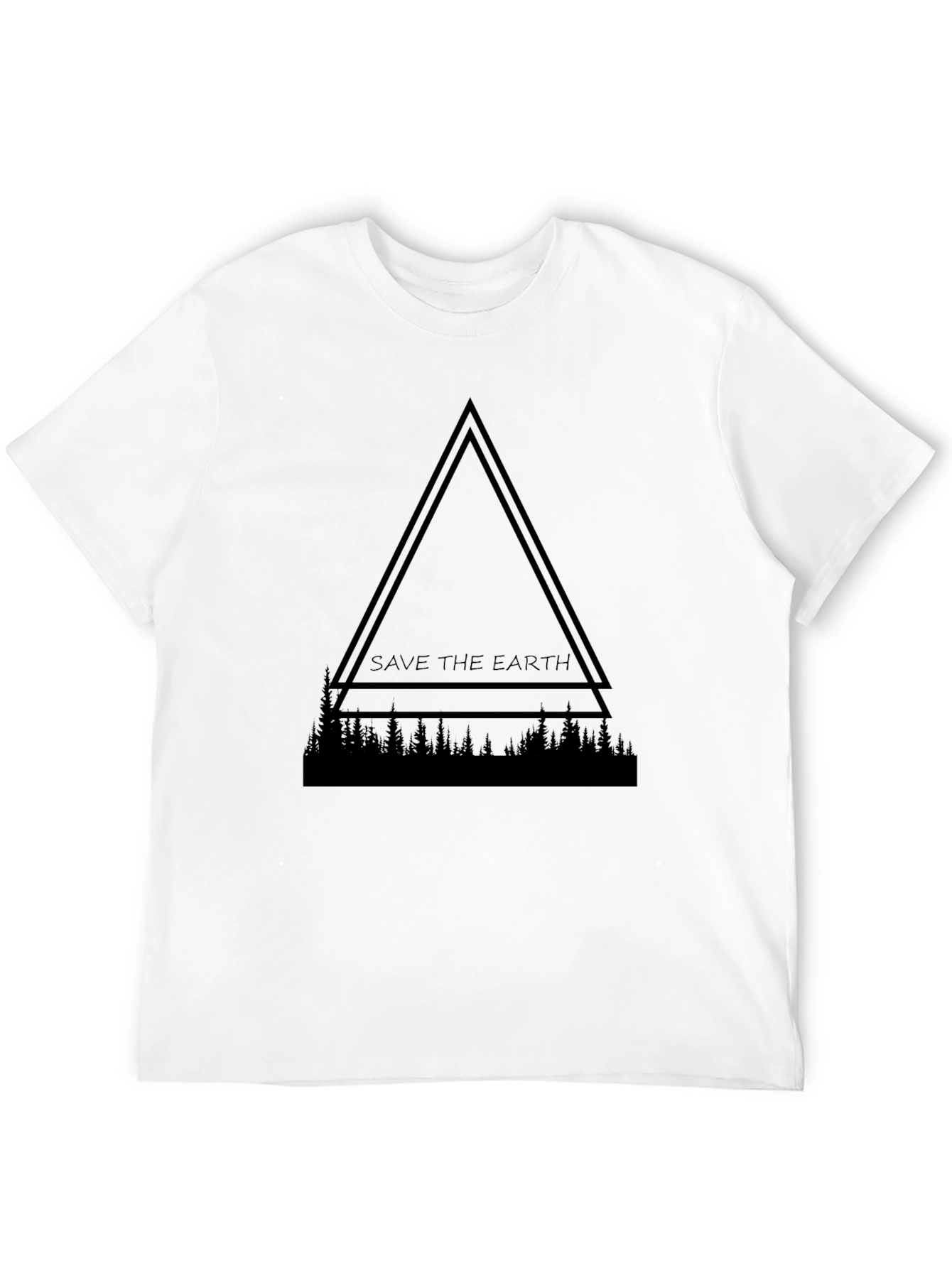Save the Earth Graphic Tee - Black