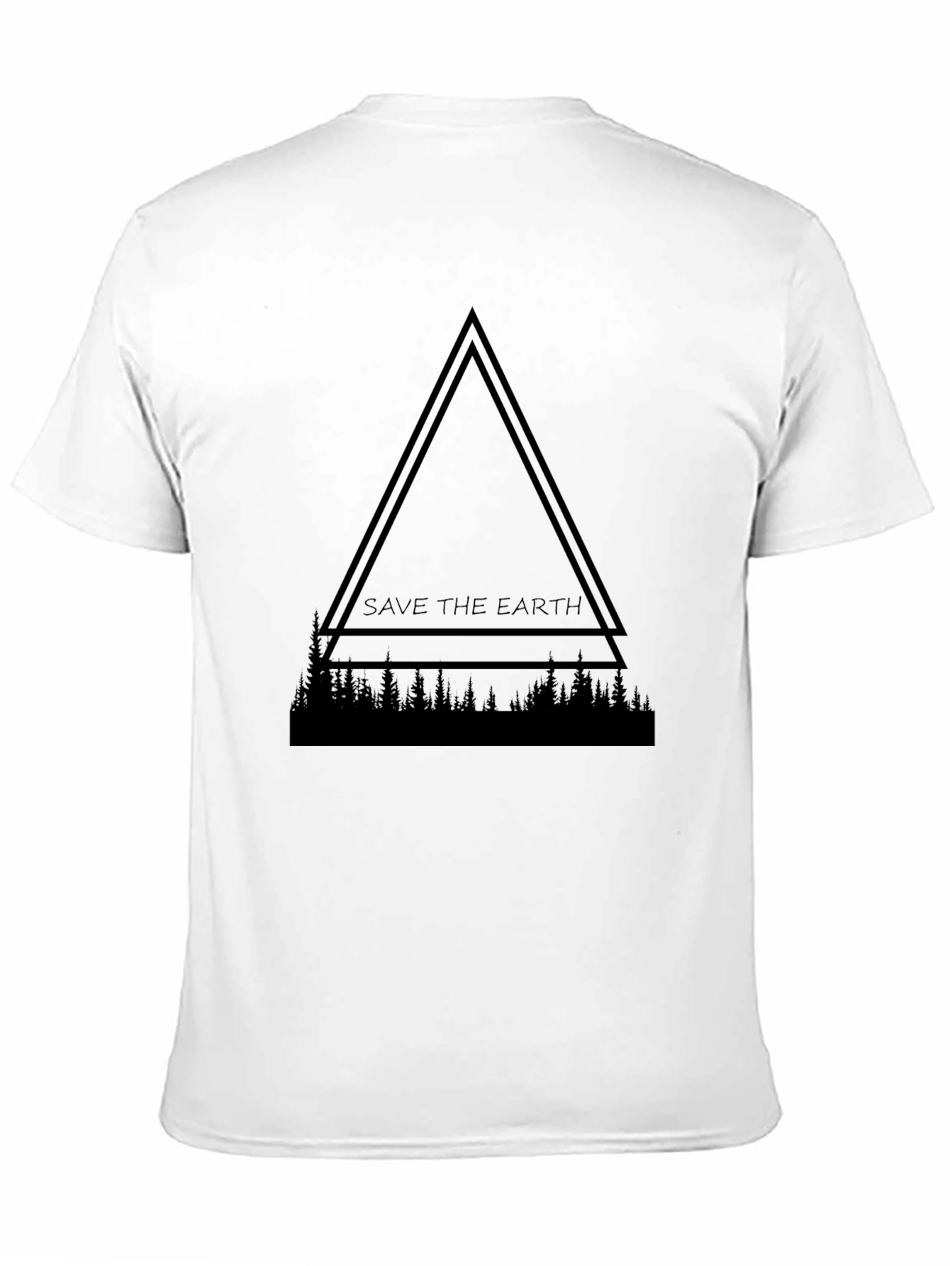 Save the Earth Graphic Tee - Black