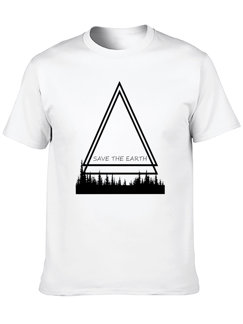 Save the Earth Graphic Tee - Black