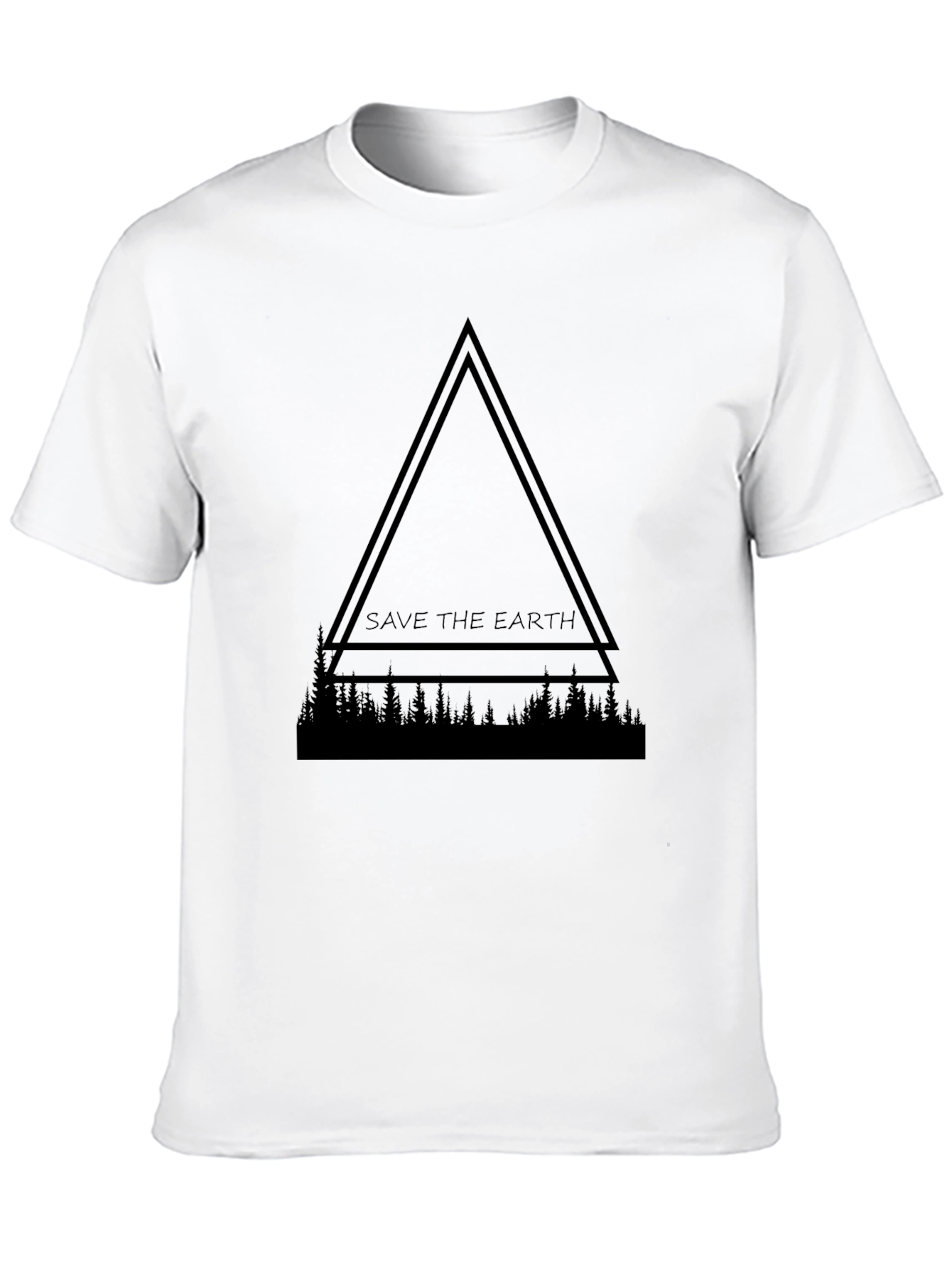 Save the Earth Graphic Tee - Black