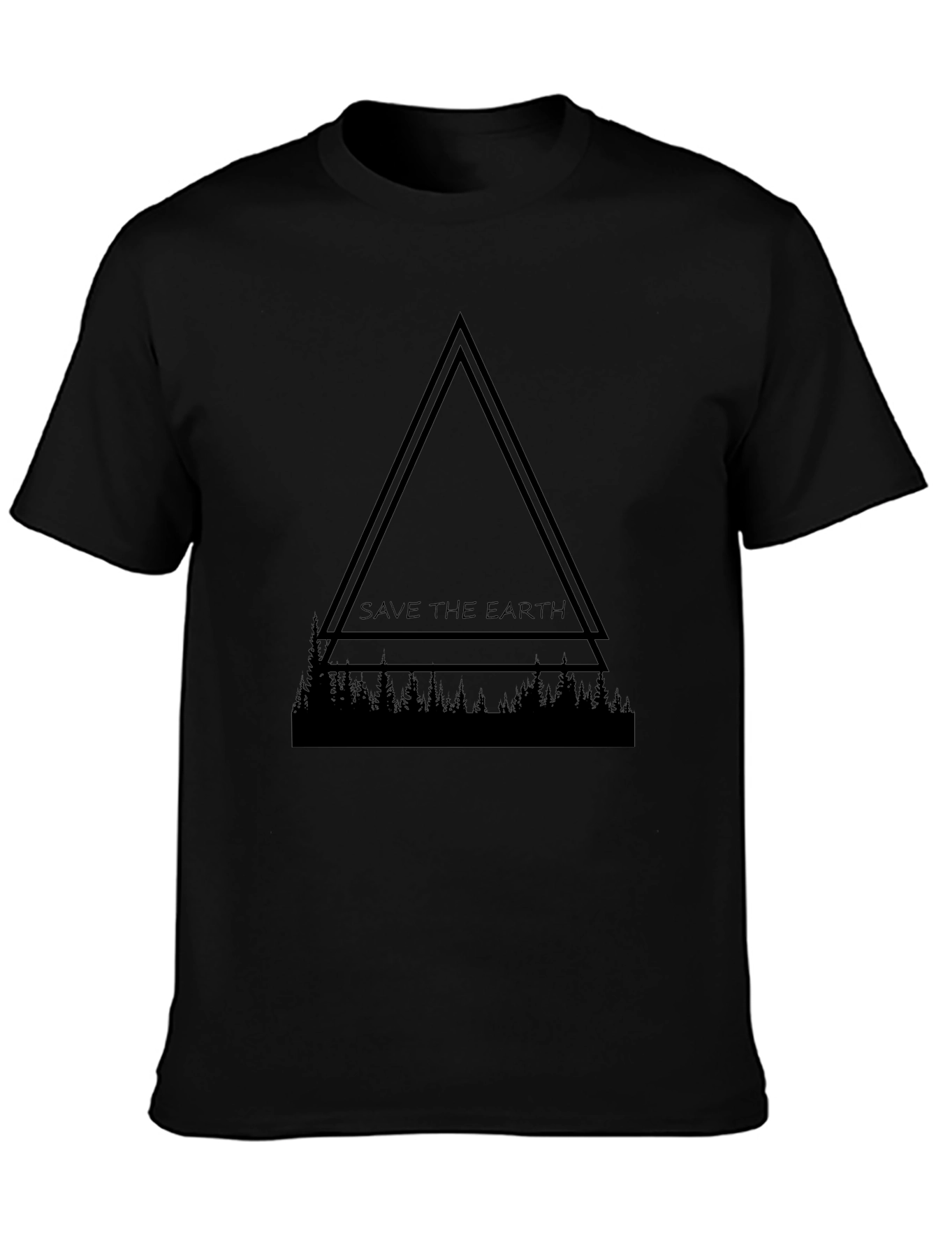 Save the Earth Graphic Tee - Black