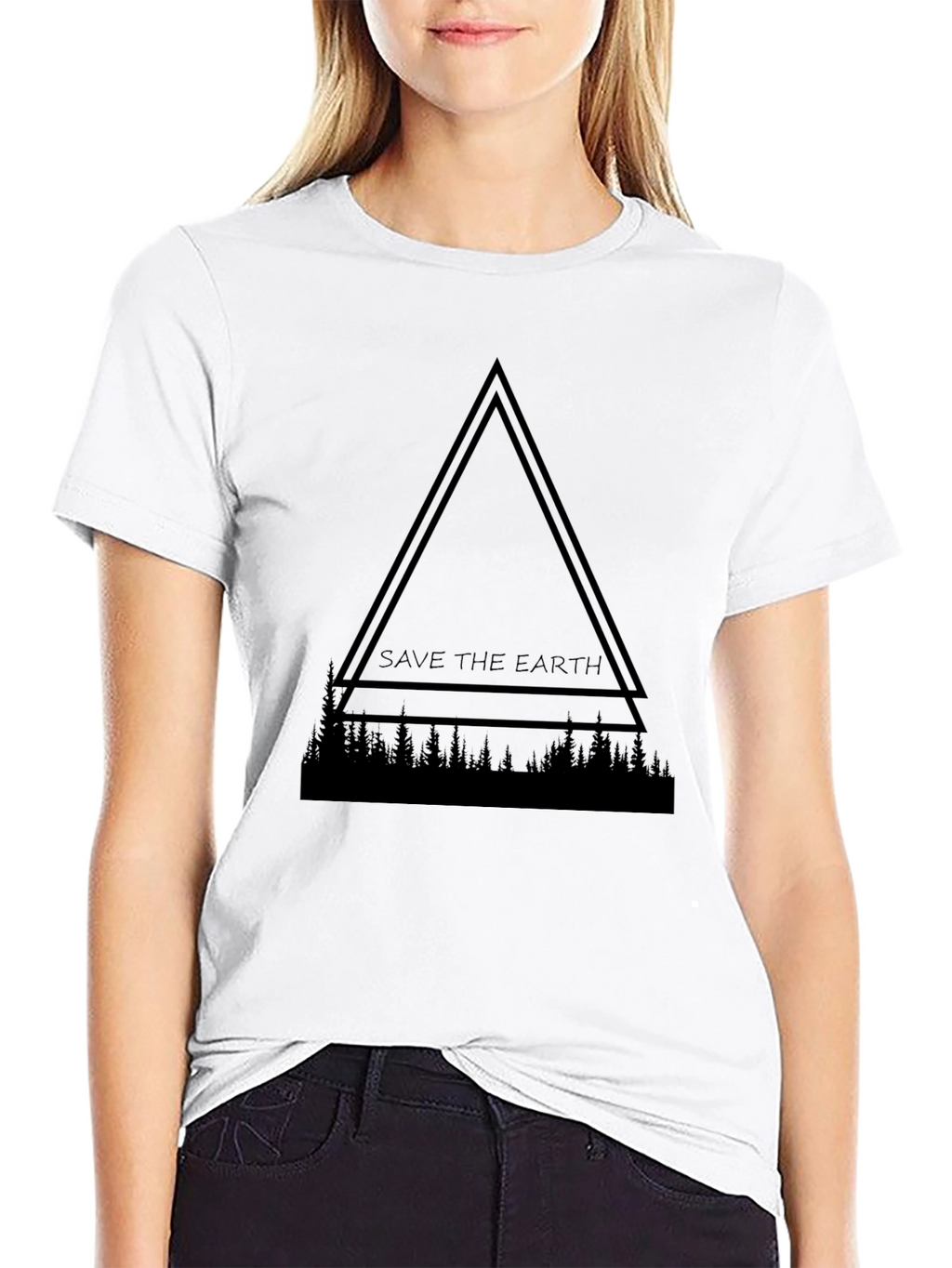 Save the Earth Graphic Tee - Black