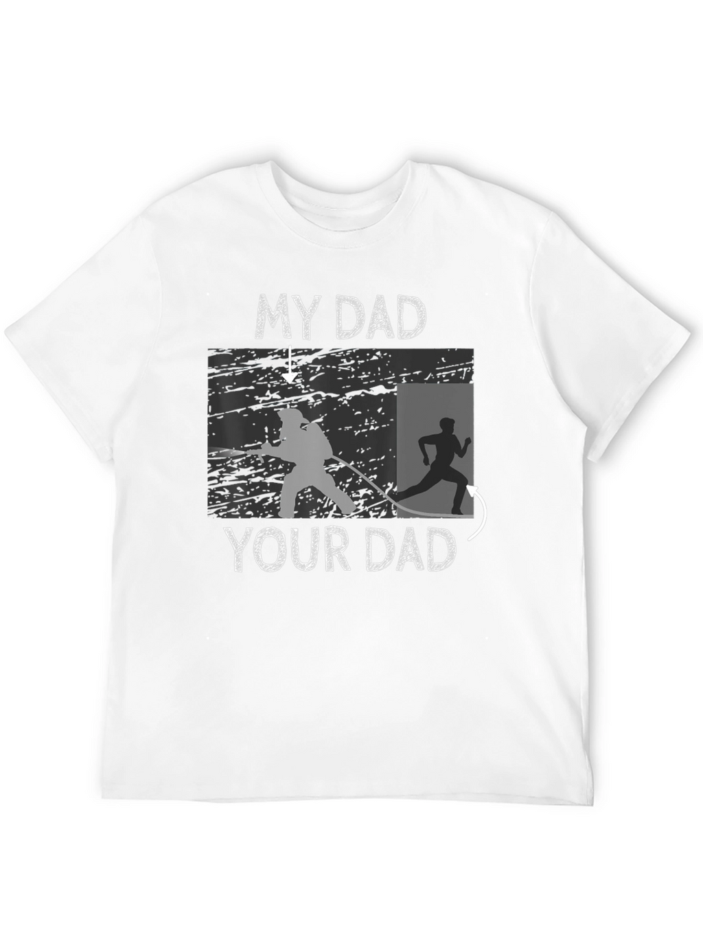My Dad T-Shirt Firefighter vs Runner Novelty Tee