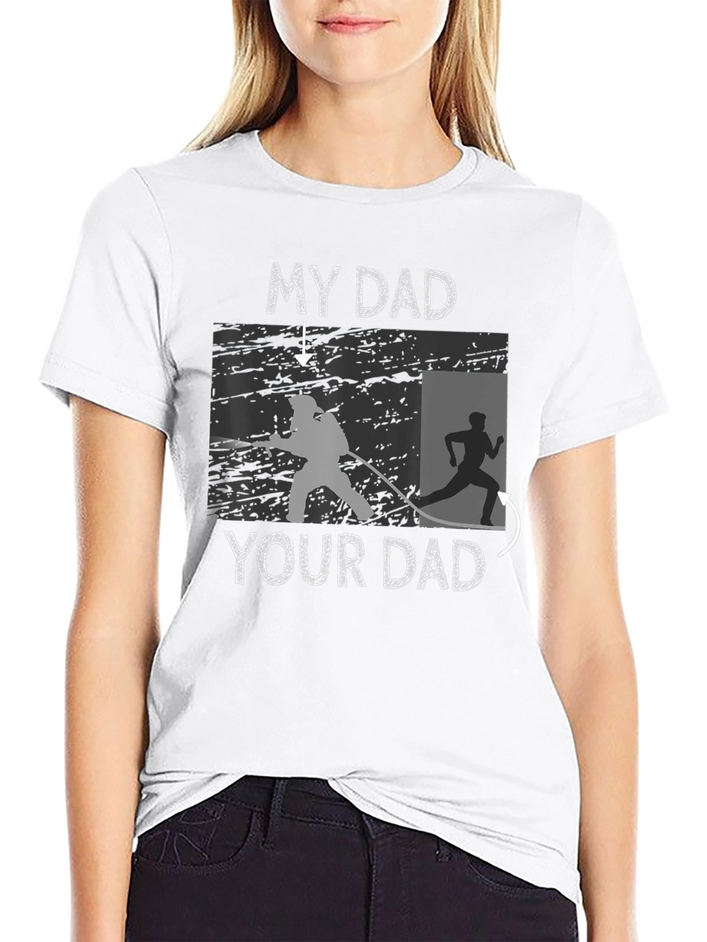 My Dad T-Shirt Firefighter vs Runner Novelty Tee