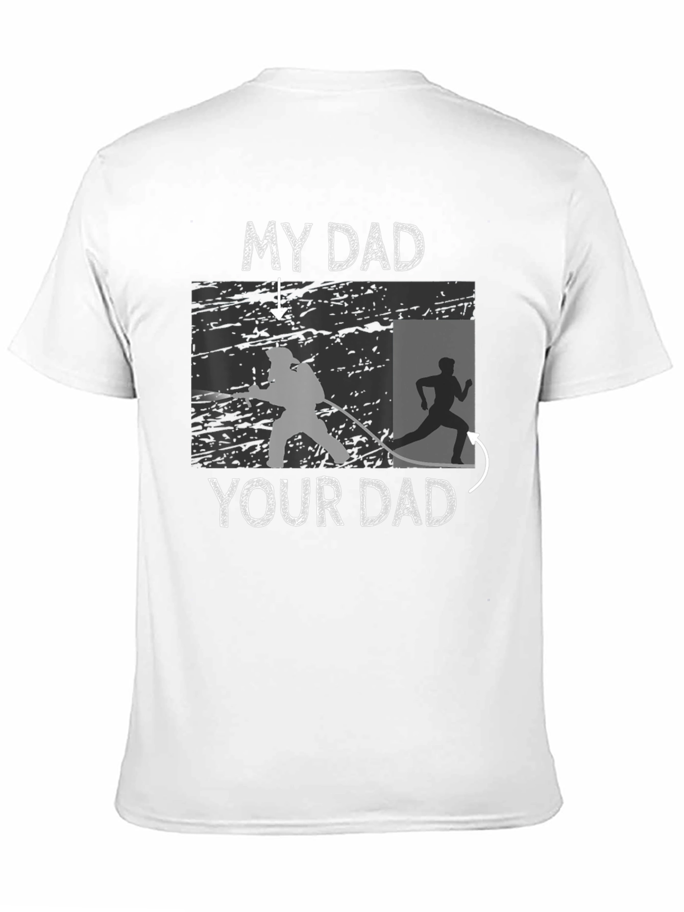 My Dad T-Shirt Firefighter vs Runner Novelty Tee