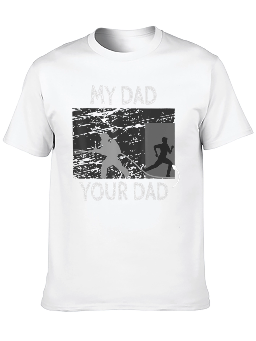 My Dad T-Shirt Firefighter vs Runner Novelty Tee