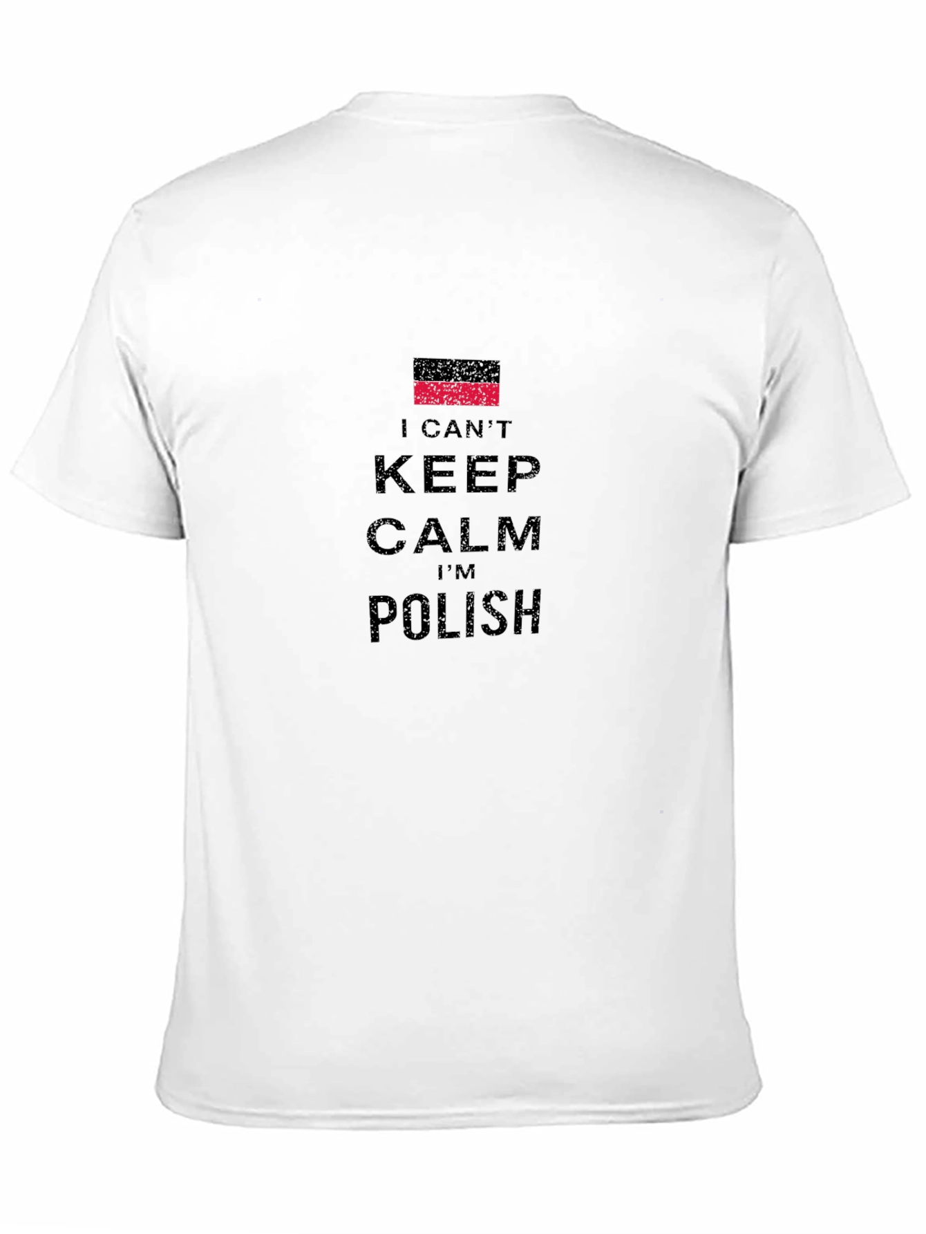 I Cant Keep Calm Im Polish Black T-Shirt
