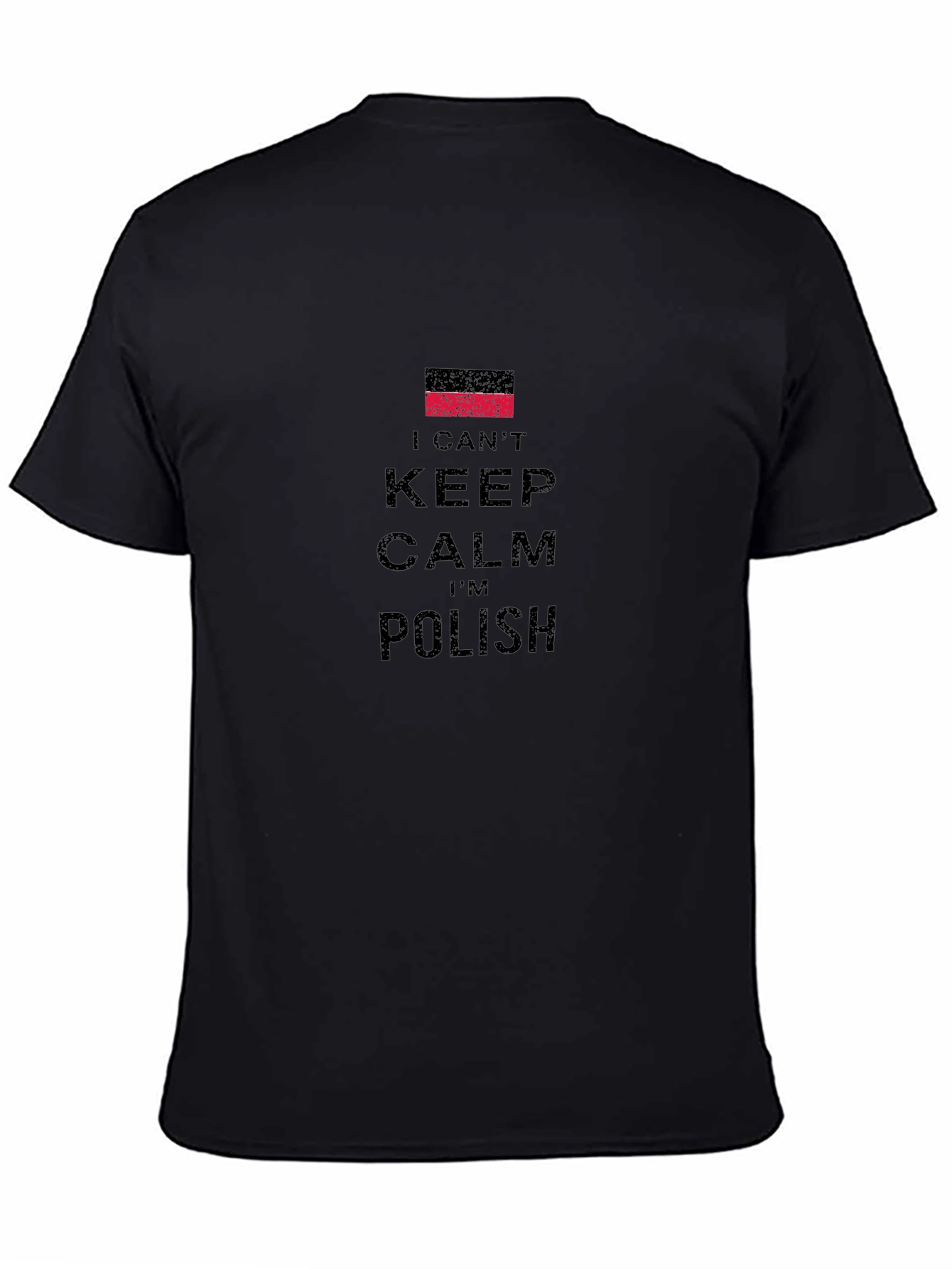 I Cant Keep Calm Im Polish Black T-Shirt