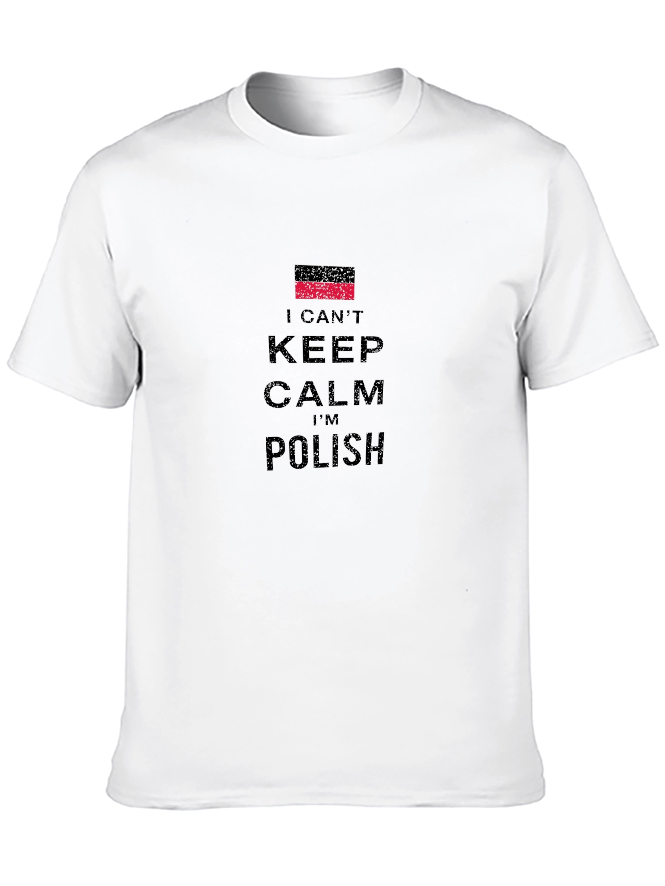 I Cant Keep Calm Im Polish Black T-Shirt