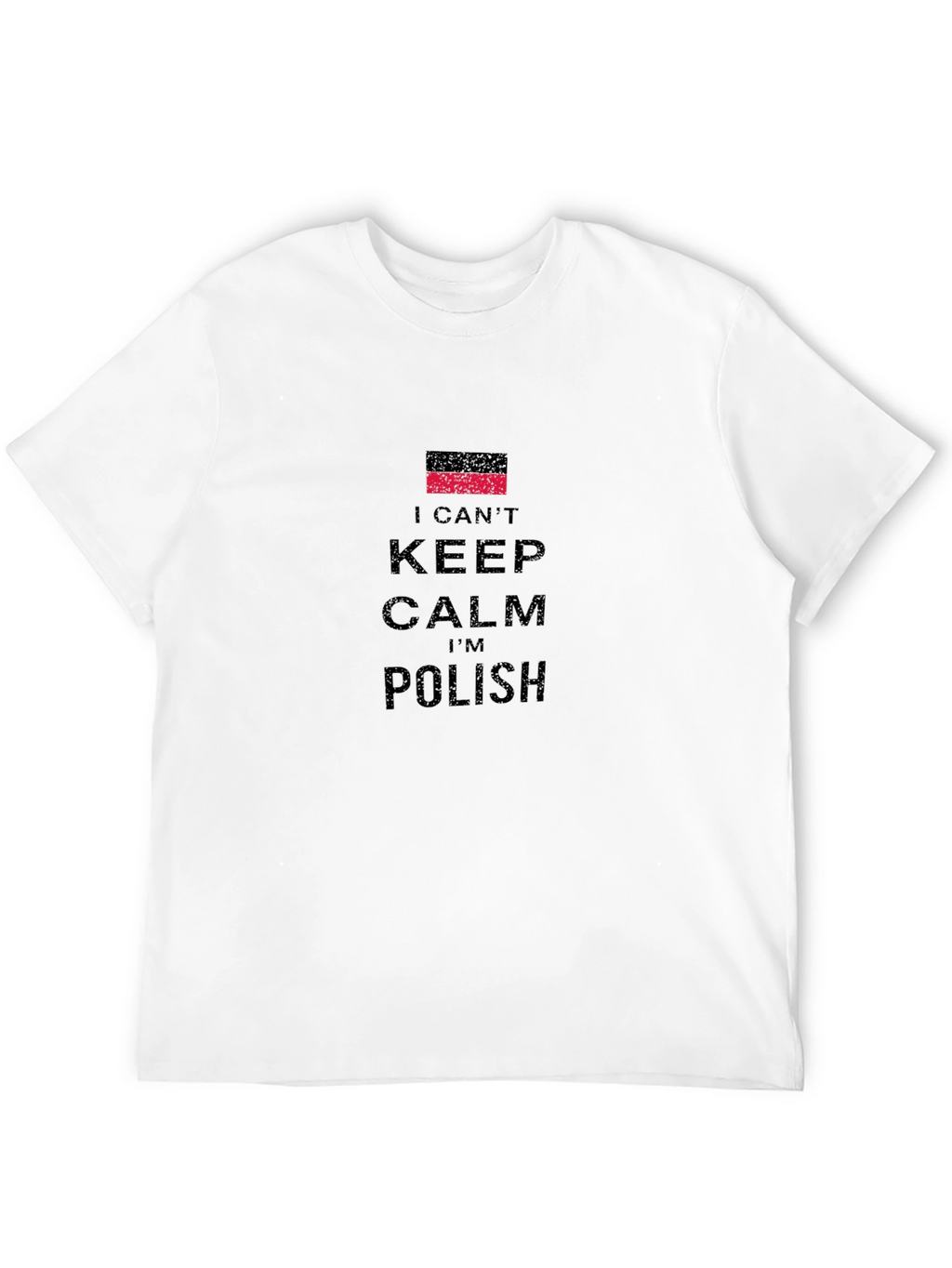 I Cant Keep Calm Im Polish Black T-Shirt