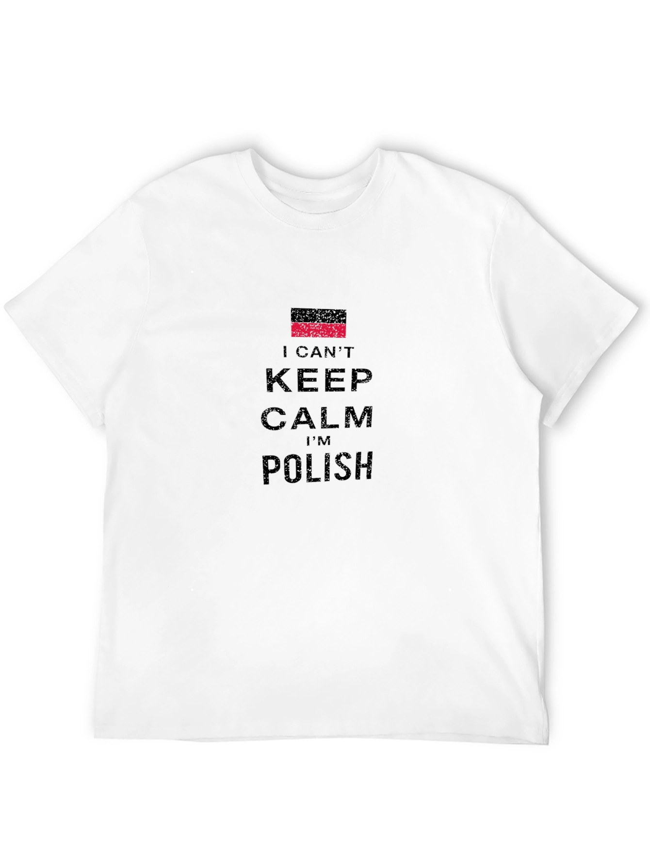 I Cant Keep Calm Im Polish Black T-Shirt