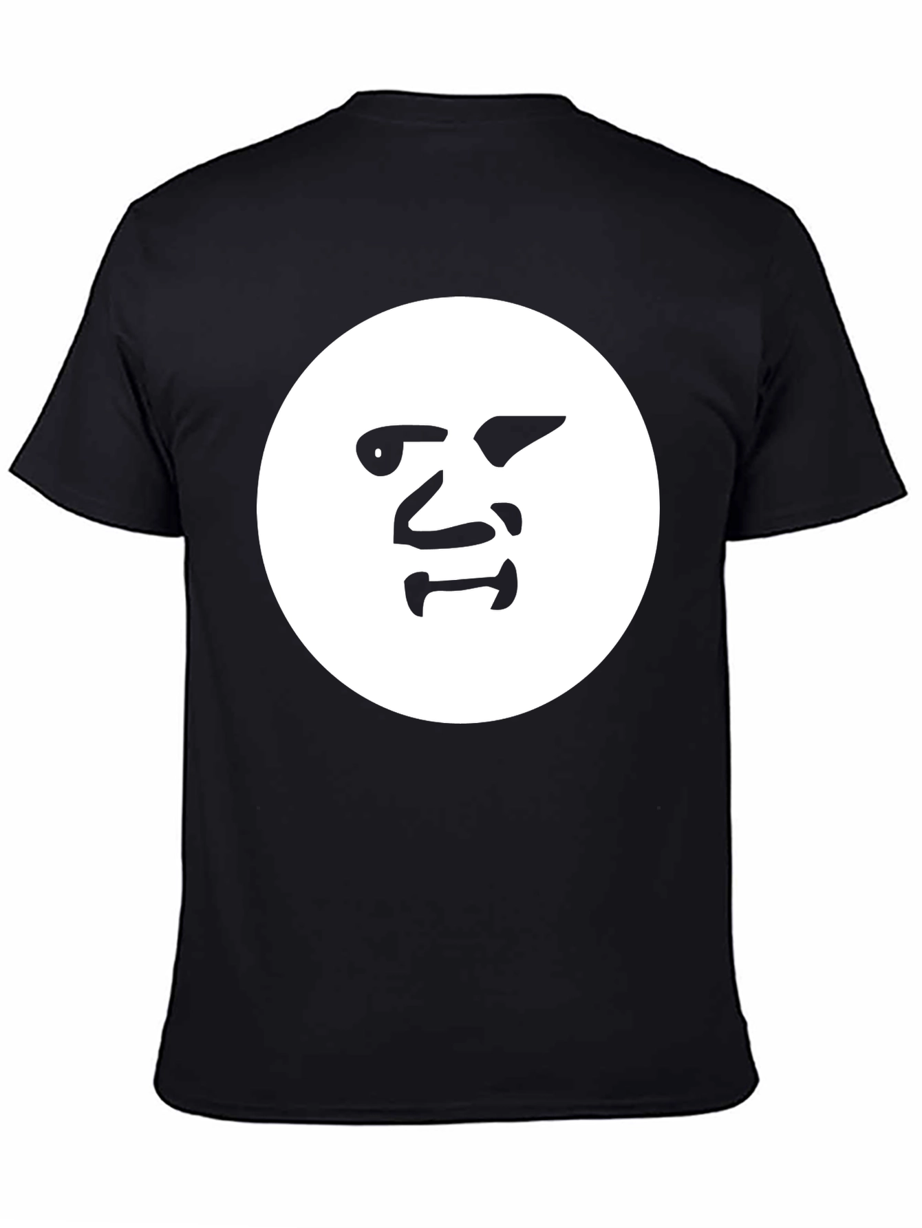 Abstract Face Graphic Tee - Modern Minimalist Style