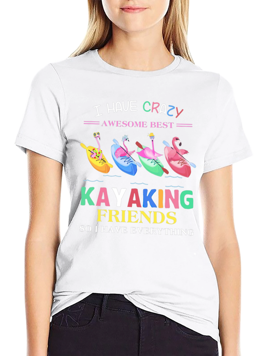 Crazy Kayaking Friends Graphic Tee