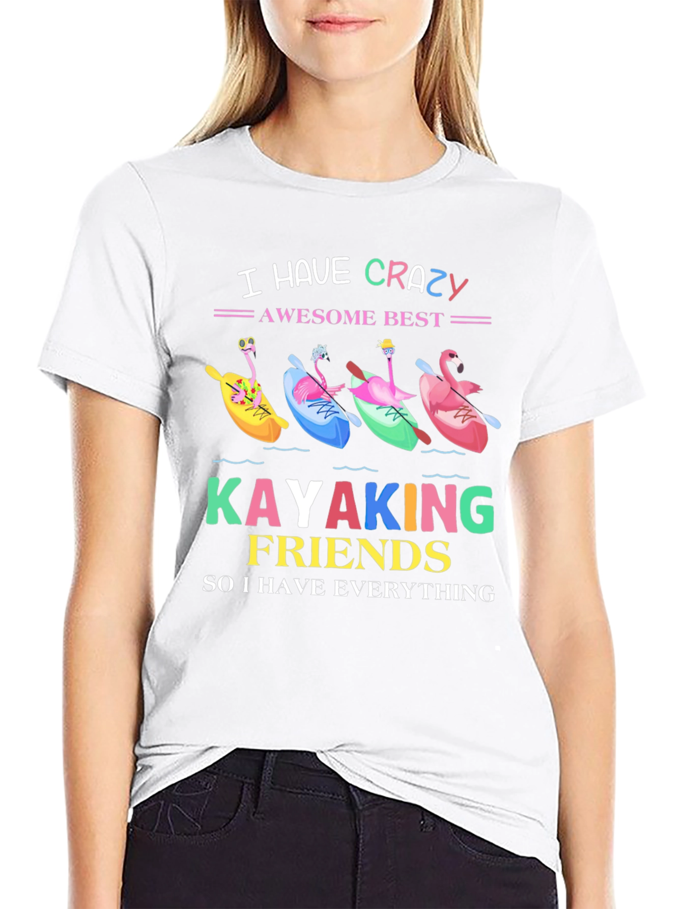 Crazy Kayaking Friends Graphic Tee