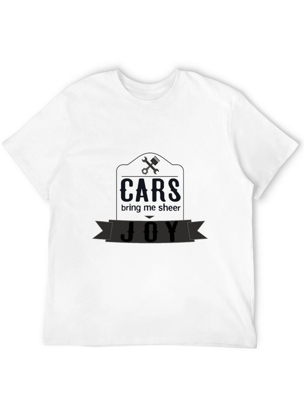 Mechanics Joy Graphic T-Shirt - Black Cotton Tee