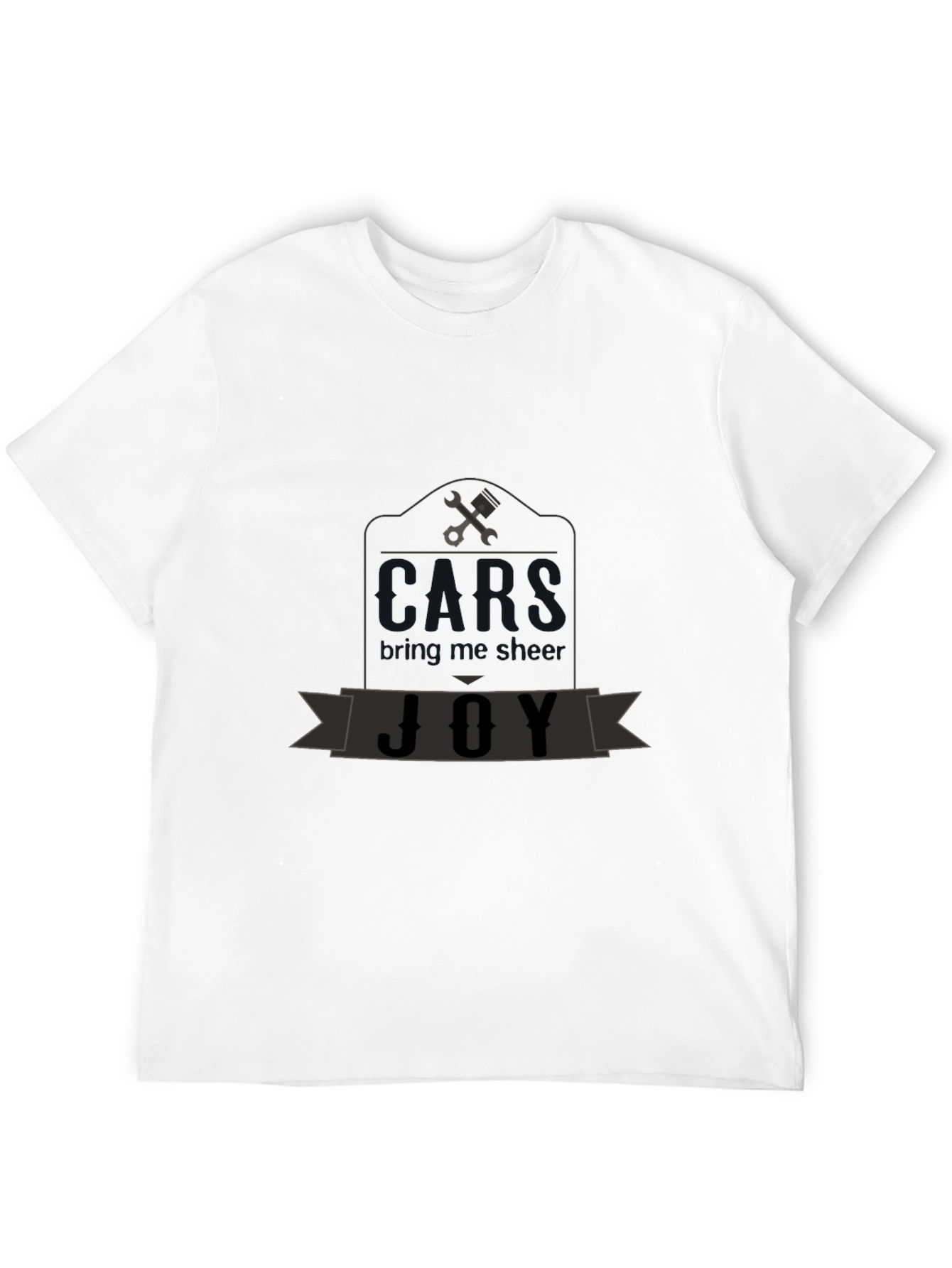 Mechanics Joy Graphic T-Shirt - Black Cotton Tee