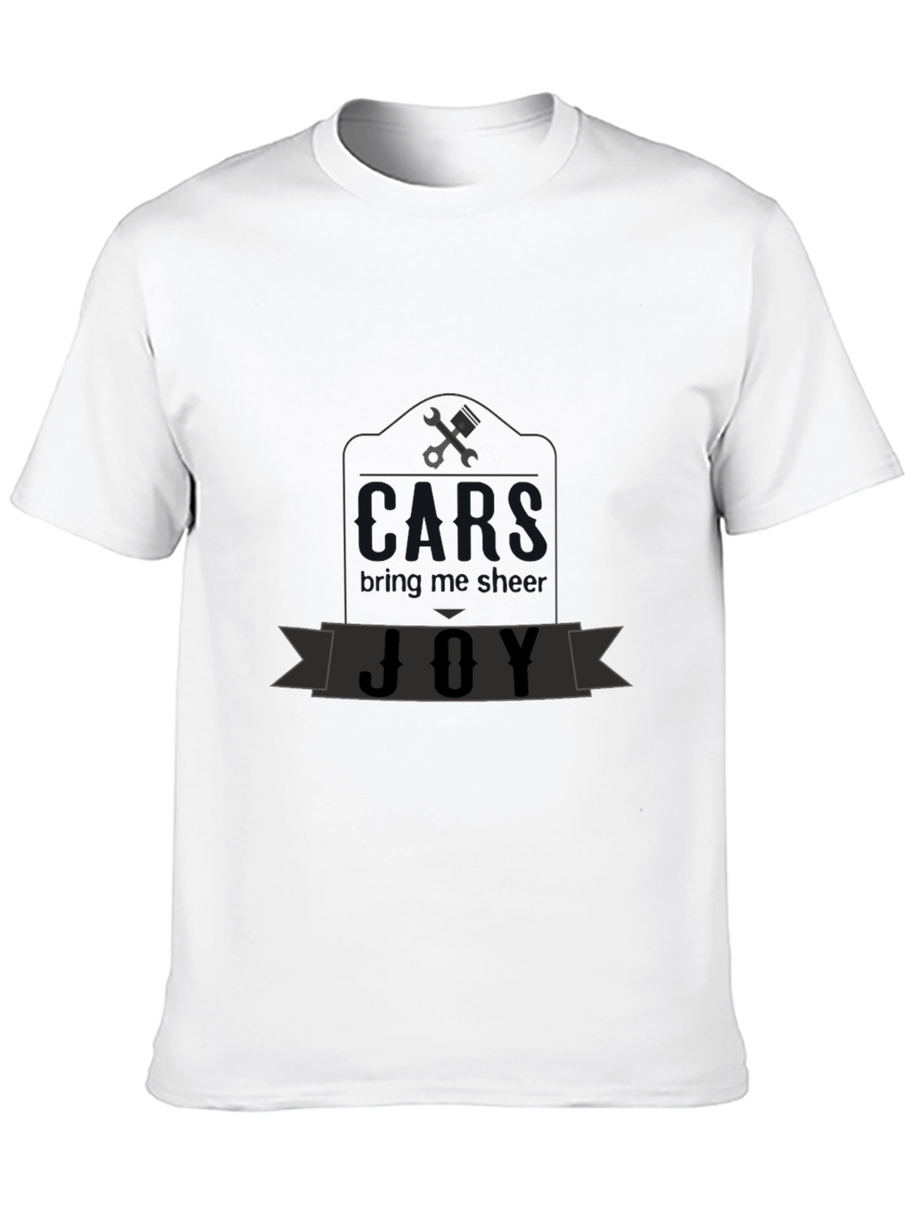 Mechanics Joy Graphic T-Shirt - Black Cotton Tee