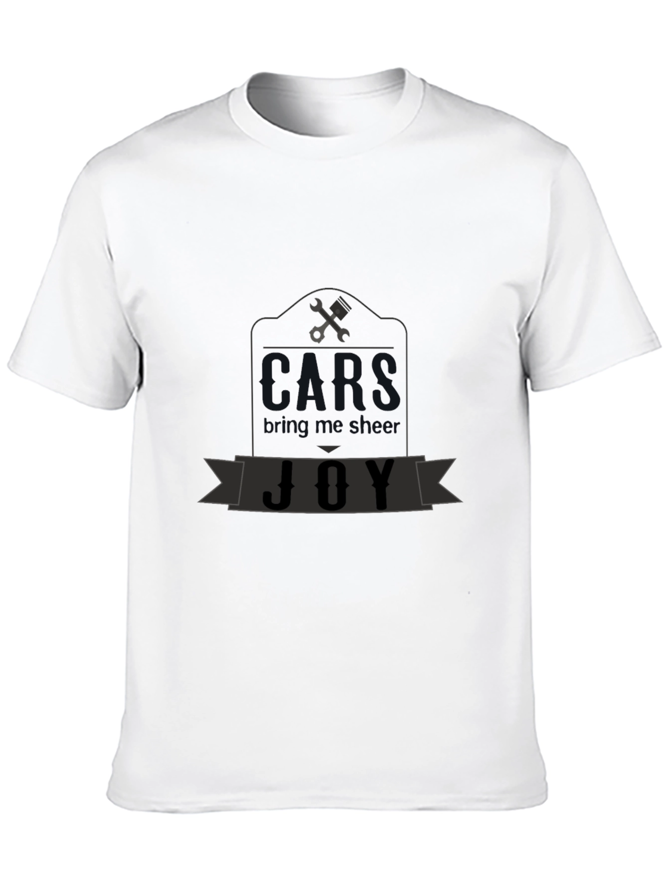 Mechanics Joy Graphic T-Shirt - Black Cotton Tee
