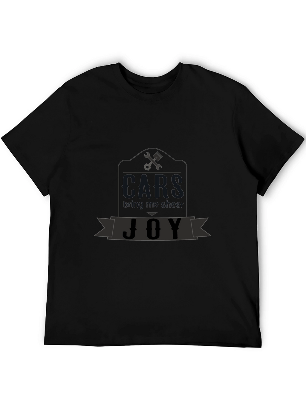 Mechanics Joy Graphic T-Shirt - Black Cotton Tee