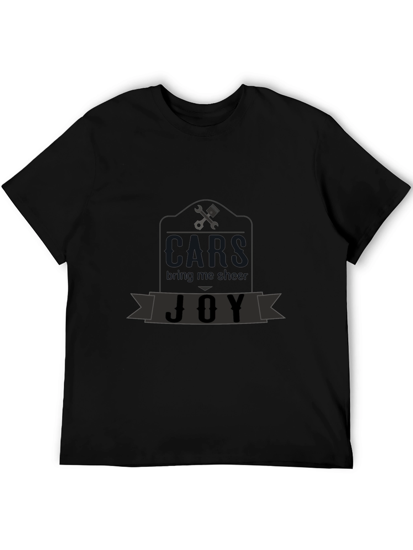 Mechanics Joy Graphic T-Shirt - Black Cotton Tee