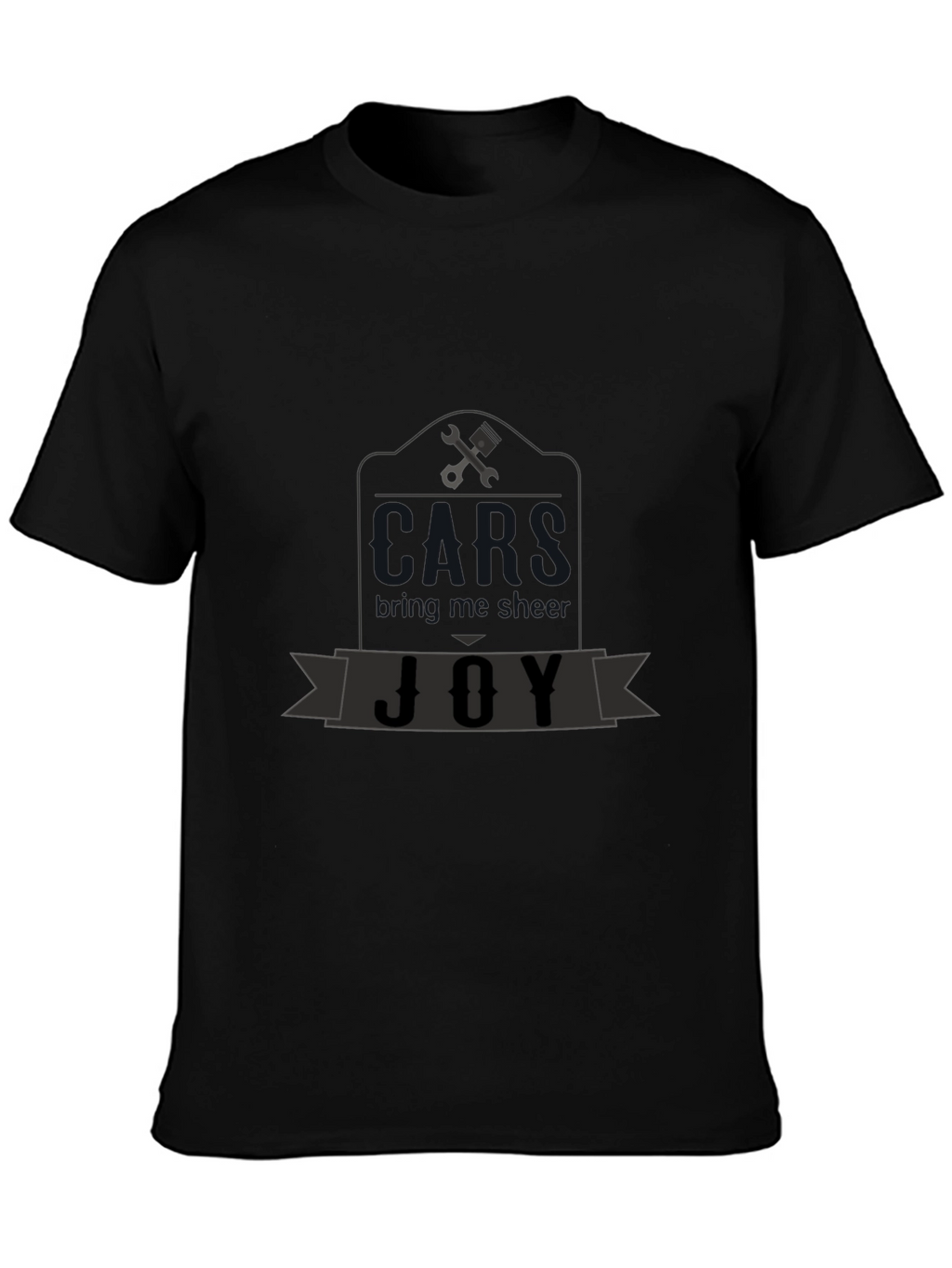 Mechanics Joy Graphic T-Shirt - Black Cotton Tee