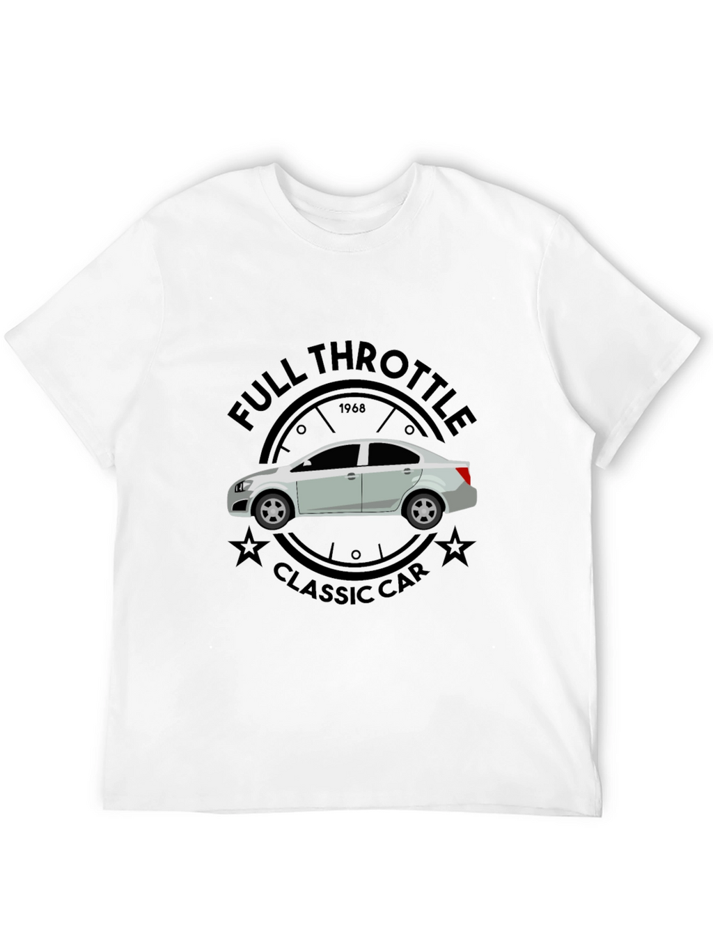 Full Throttle Classic Car Graphic T-Shirt