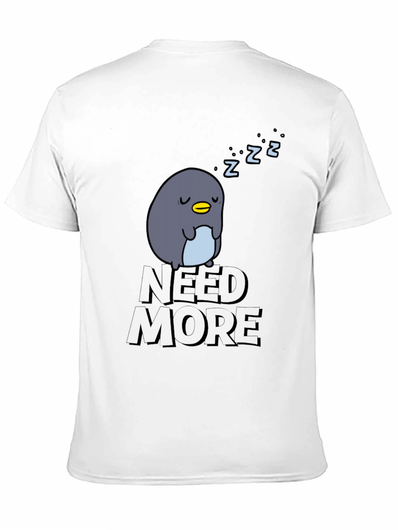 Need More Sleep Penguin Graphic T-Shirt