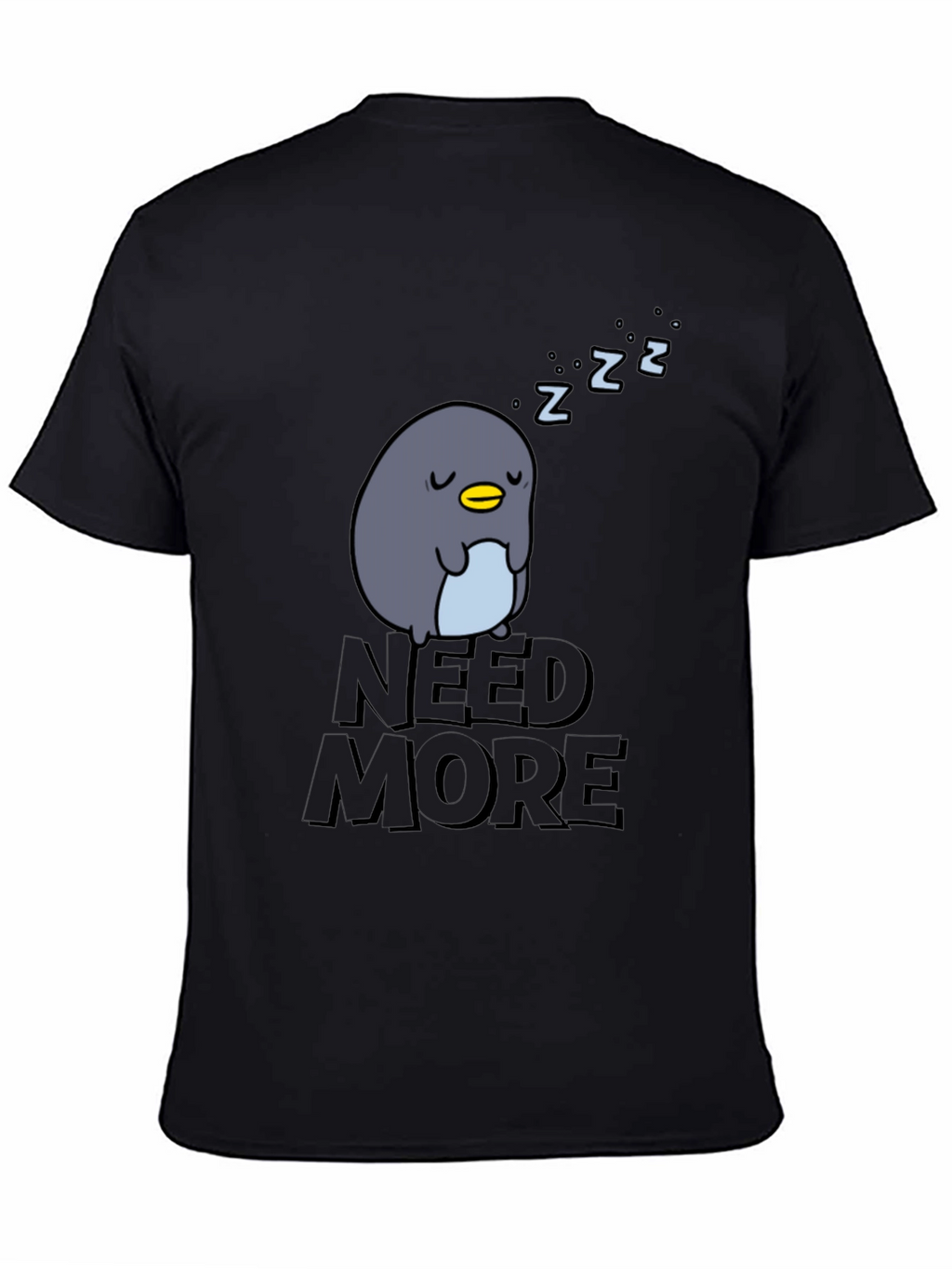 Need More Sleep Penguin Graphic T-Shirt