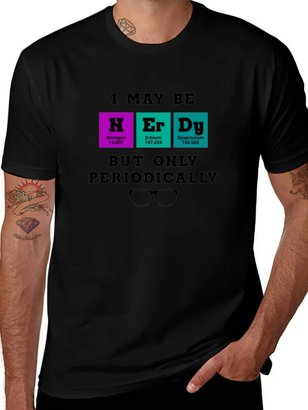 Nerdy Periodic Table T-Shirt - Science Humor Tee