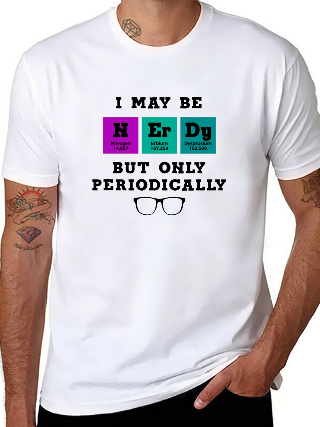 Nerdy Periodic Table T-Shirt - Science Humor Tee