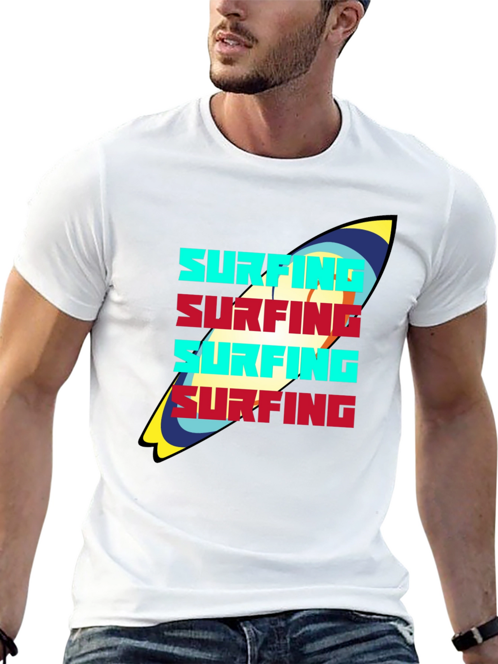 Surfing Graphic T-Shirt - Stylish & Comfortable
