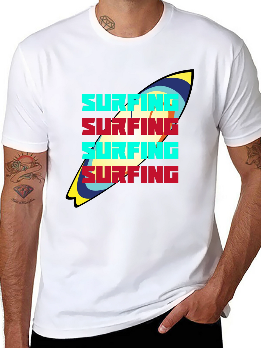 Surfing Graphic T-Shirt - Stylish & Comfortable