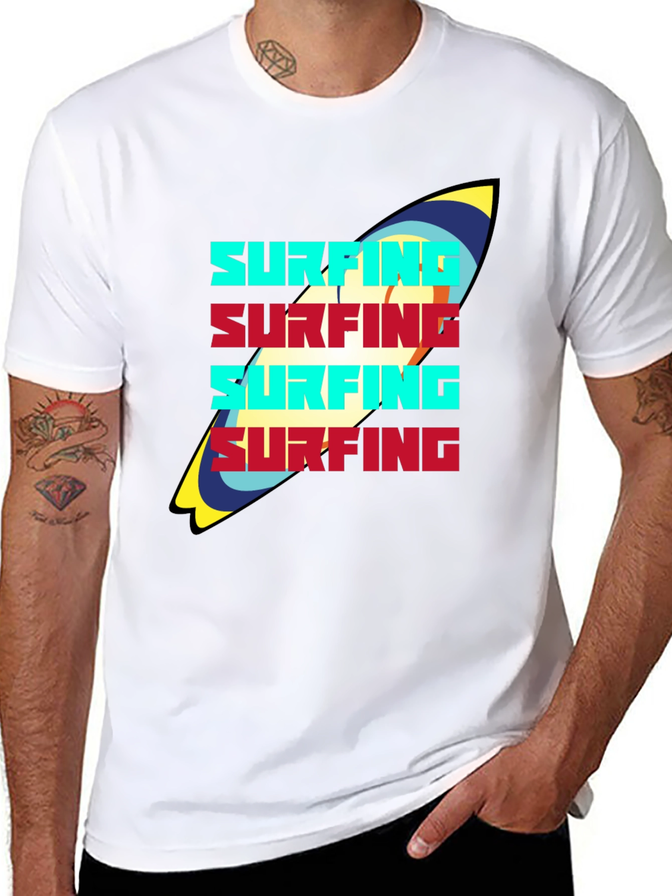 Surfing Graphic T-Shirt - Stylish & Comfortable