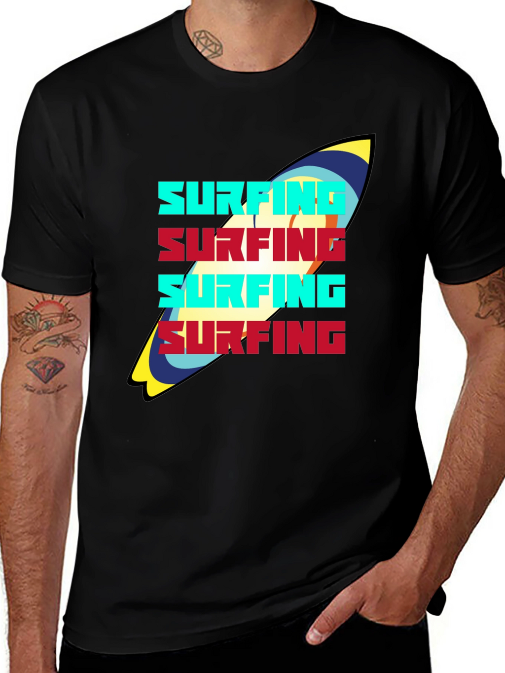 Surfing Graphic T-Shirt - Stylish & Comfortable