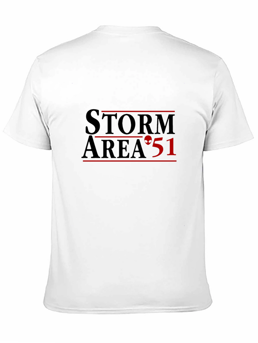 Storm Area 51 Black T-Shirt Alien Graphic Tee